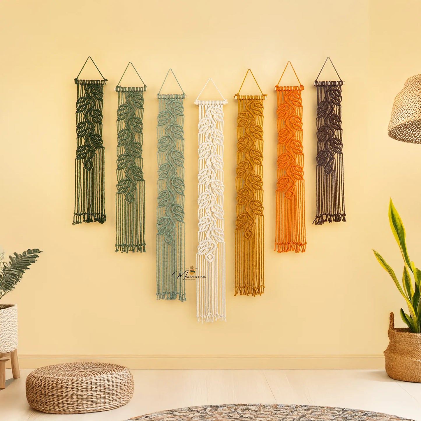 Green Earth Macrame Wall Hanging