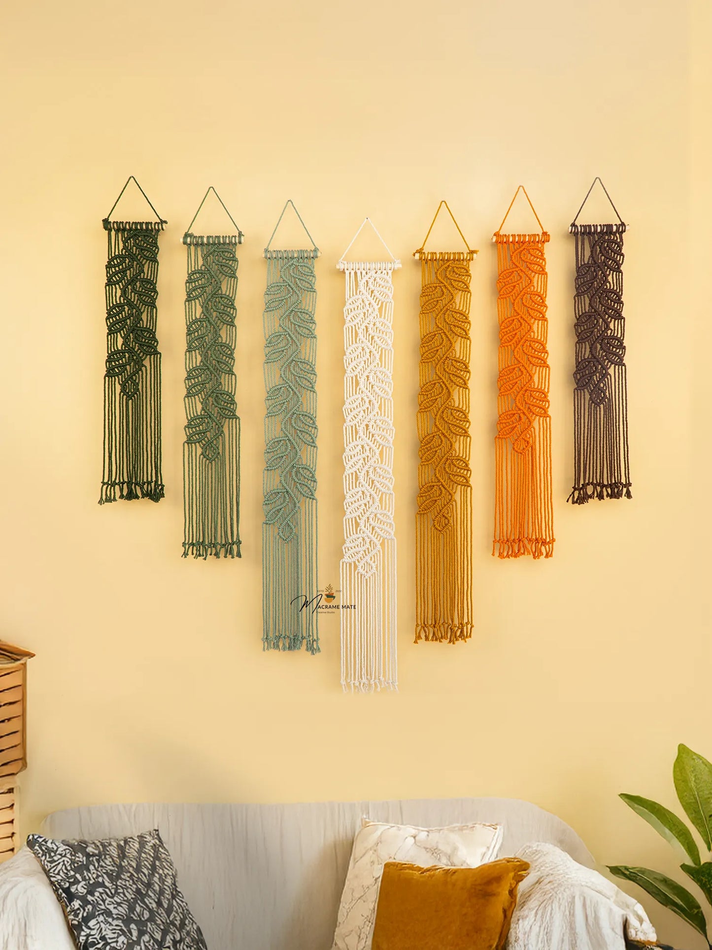 Green Earth Macrame Wall Hanging