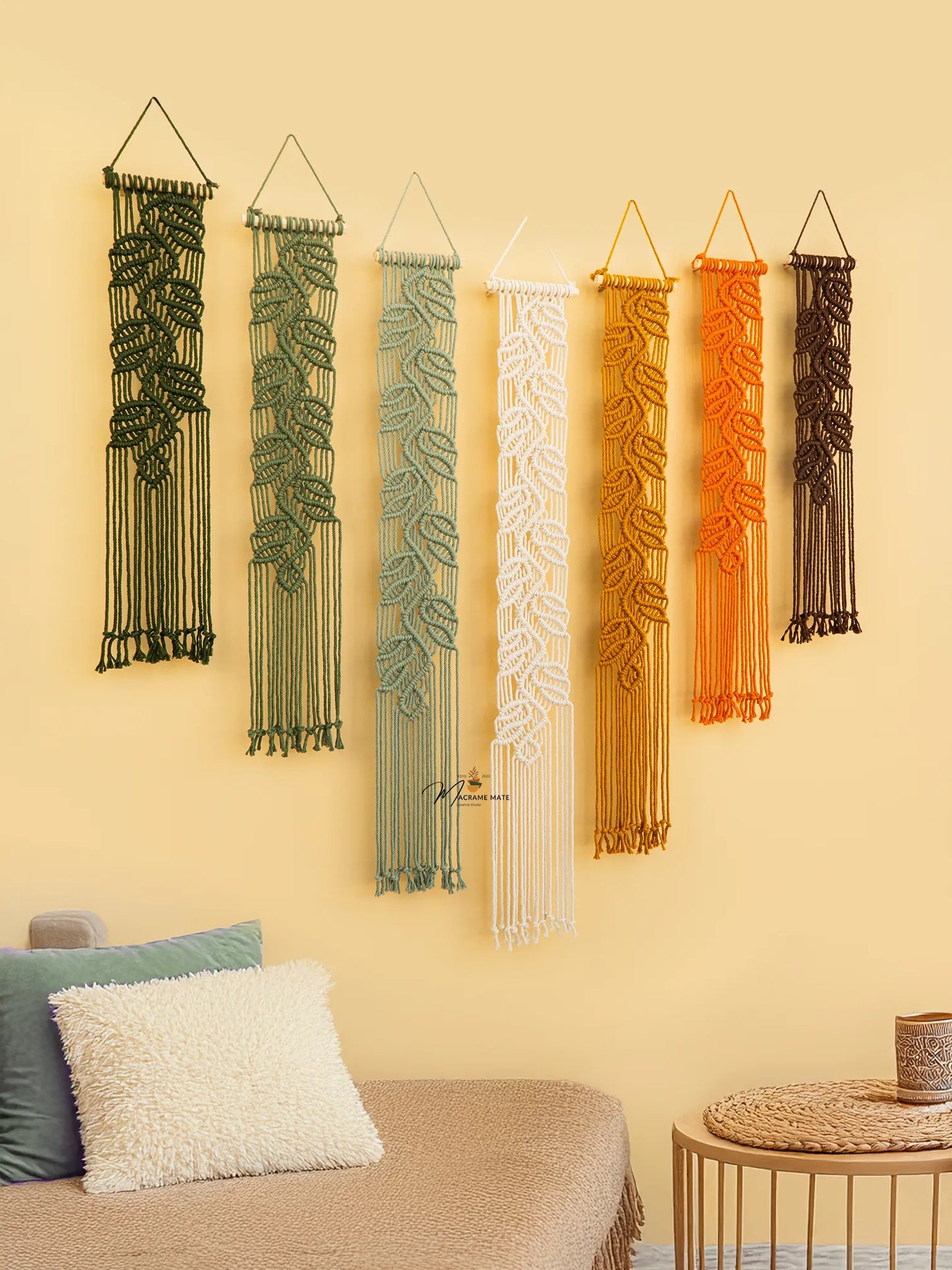 Green Earth Macrame Wall Hanging