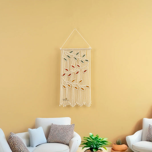 Natural Macrame Leaves
