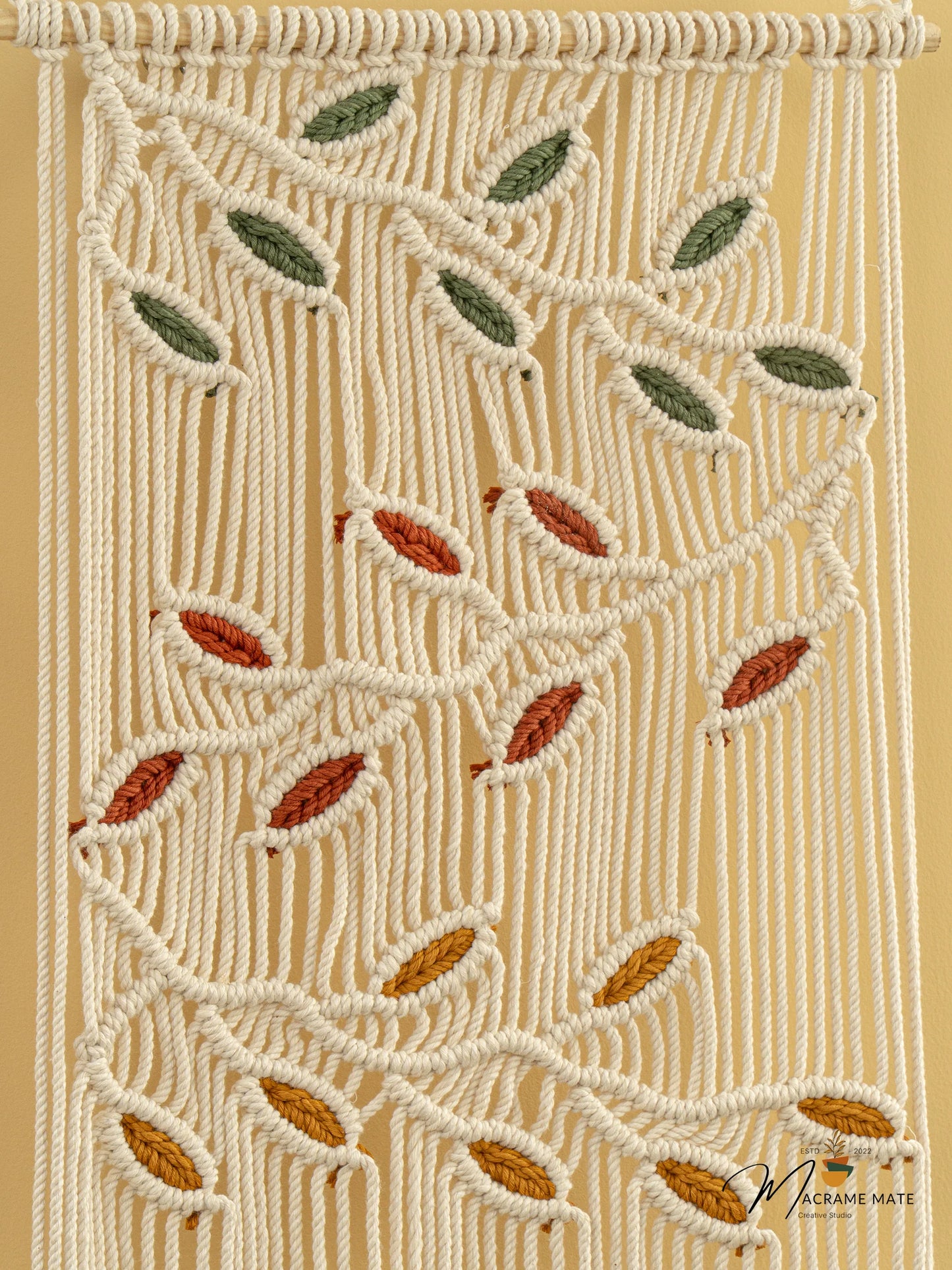 Natural Macrame Leaves