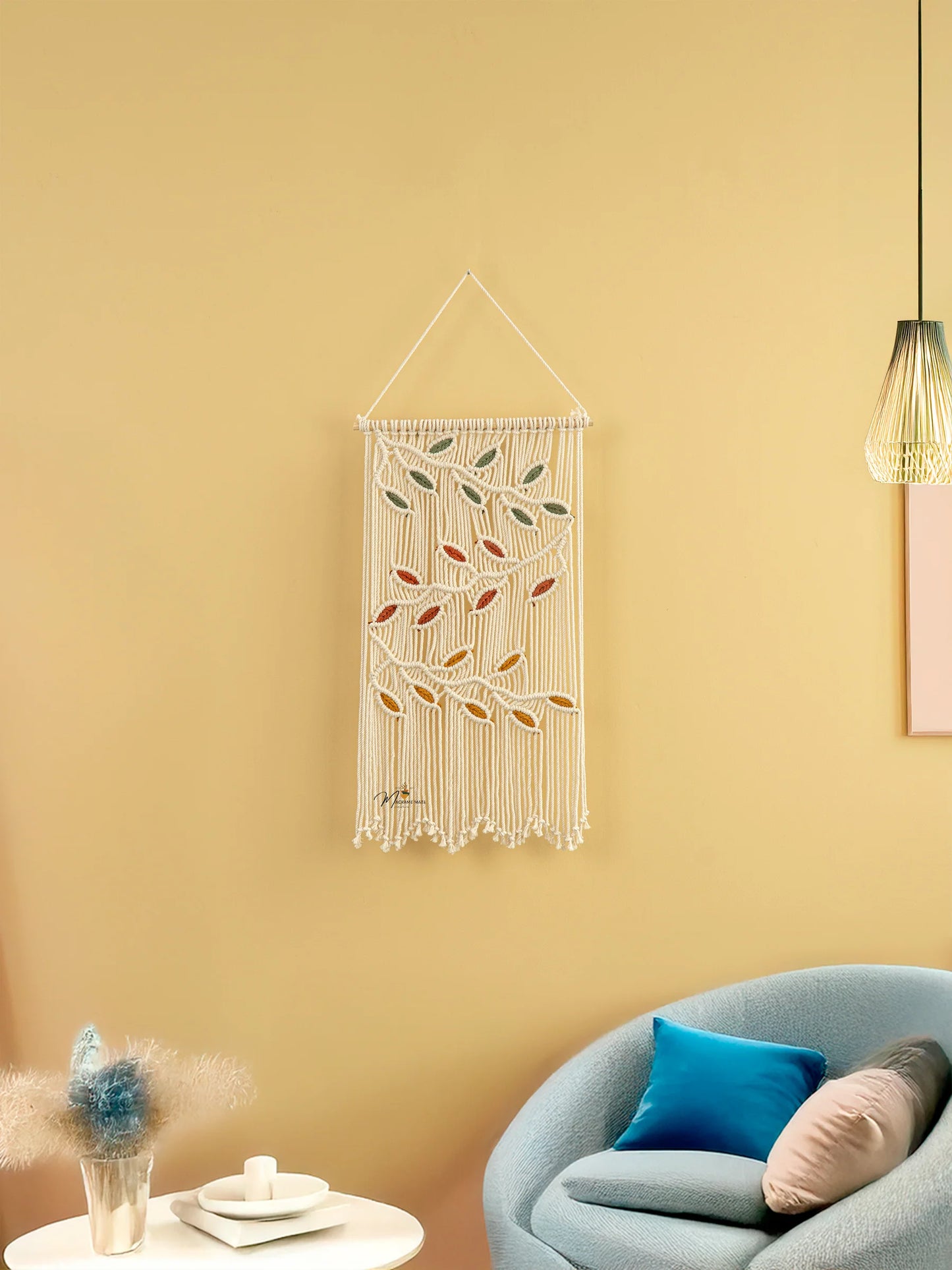 Natural Macrame Leaves