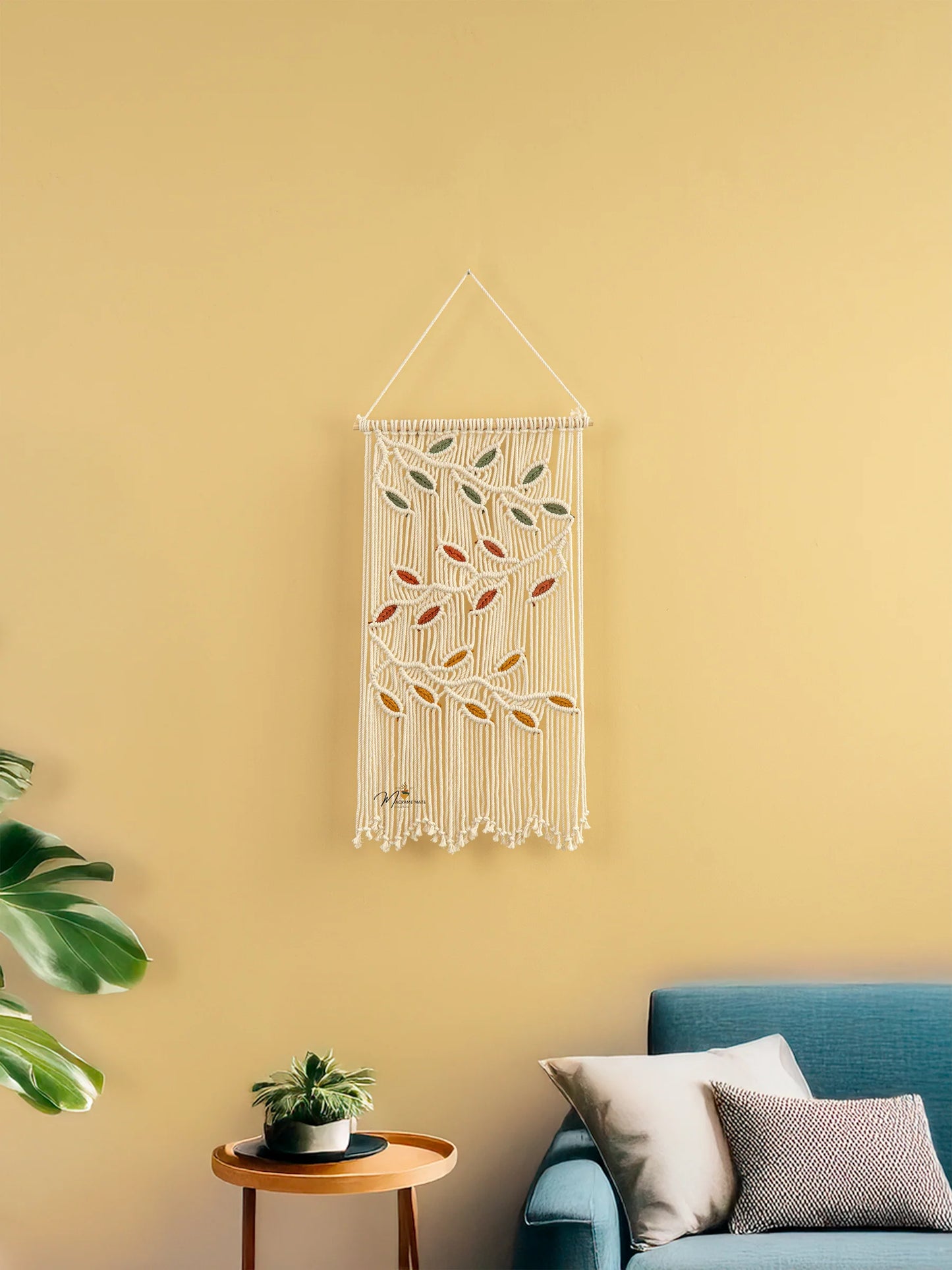 Natural Macrame Leaves