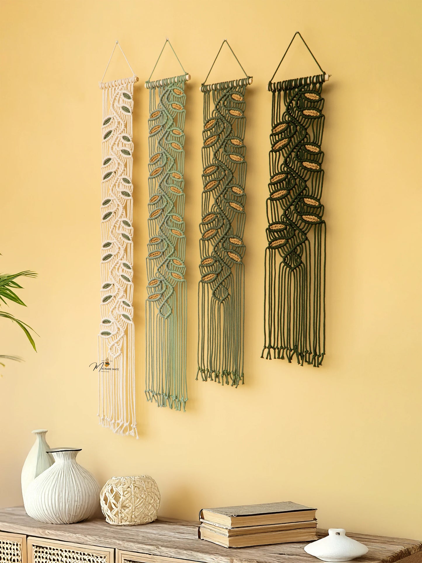 Green Macrame Wall Art