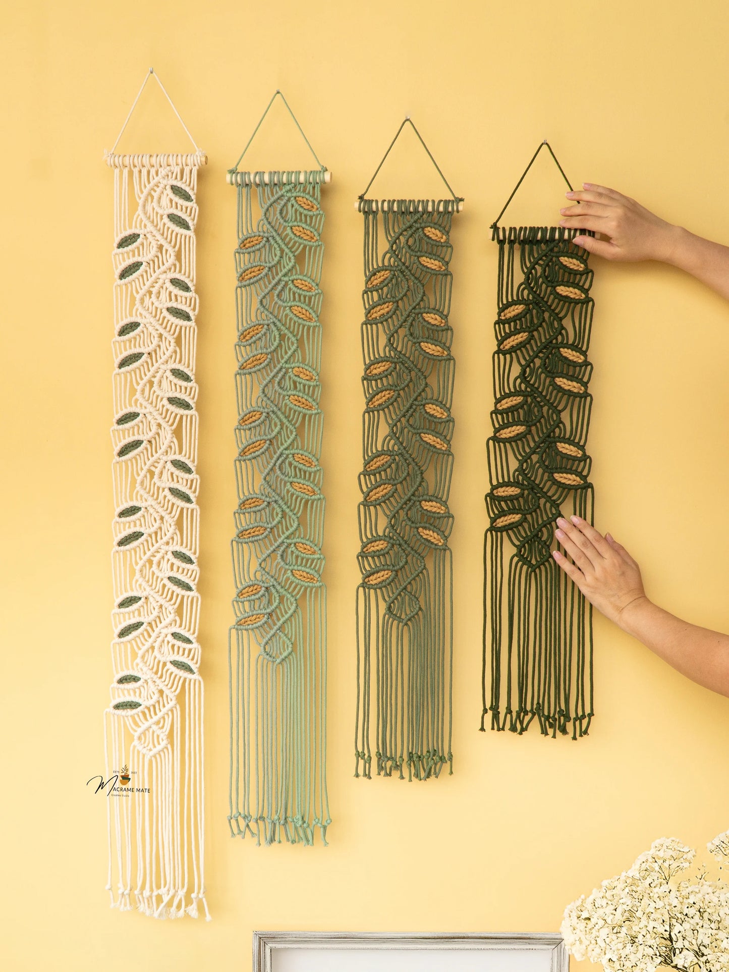Green Macrame Wall Art