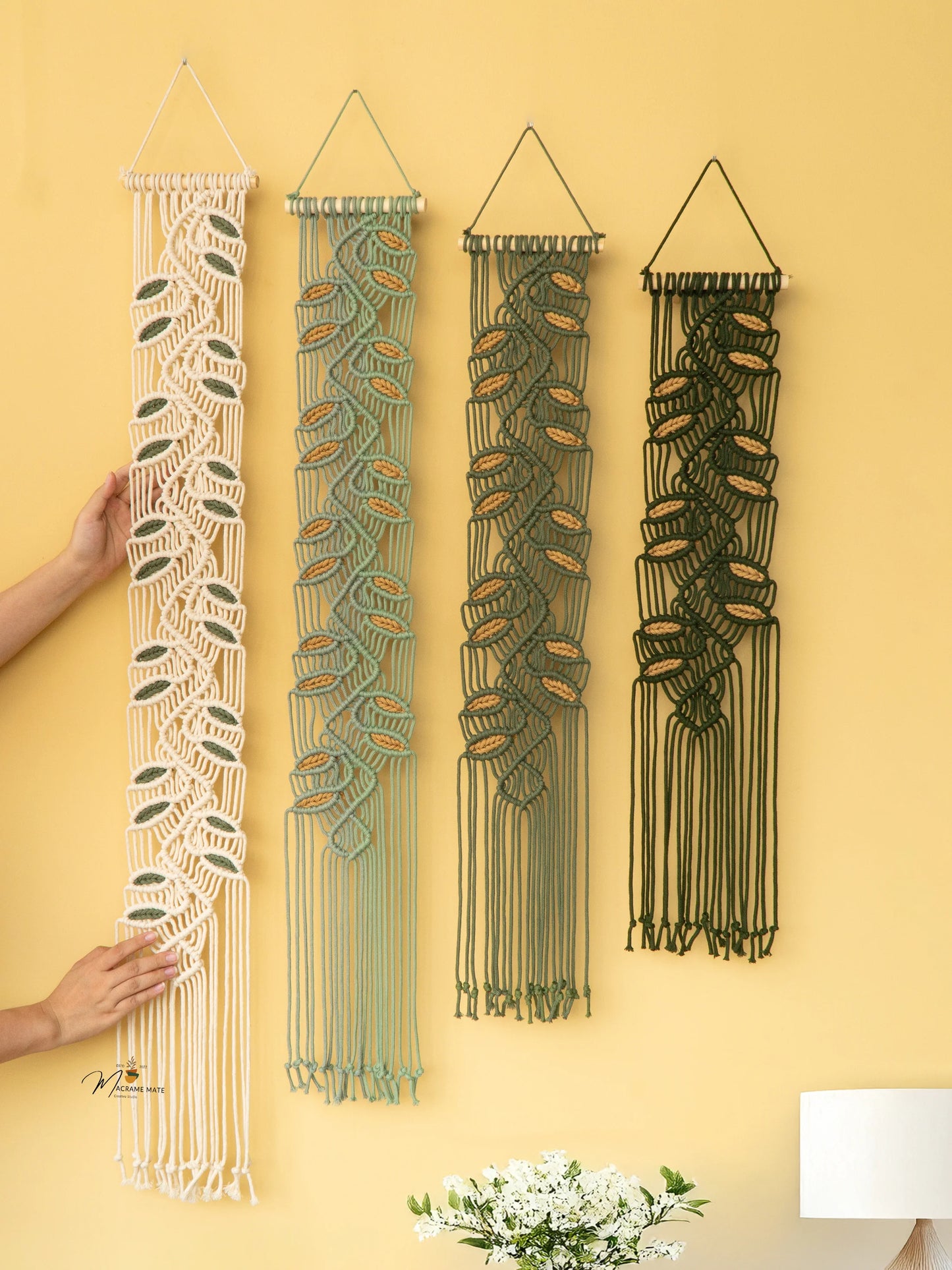 Green Macrame Wall Art