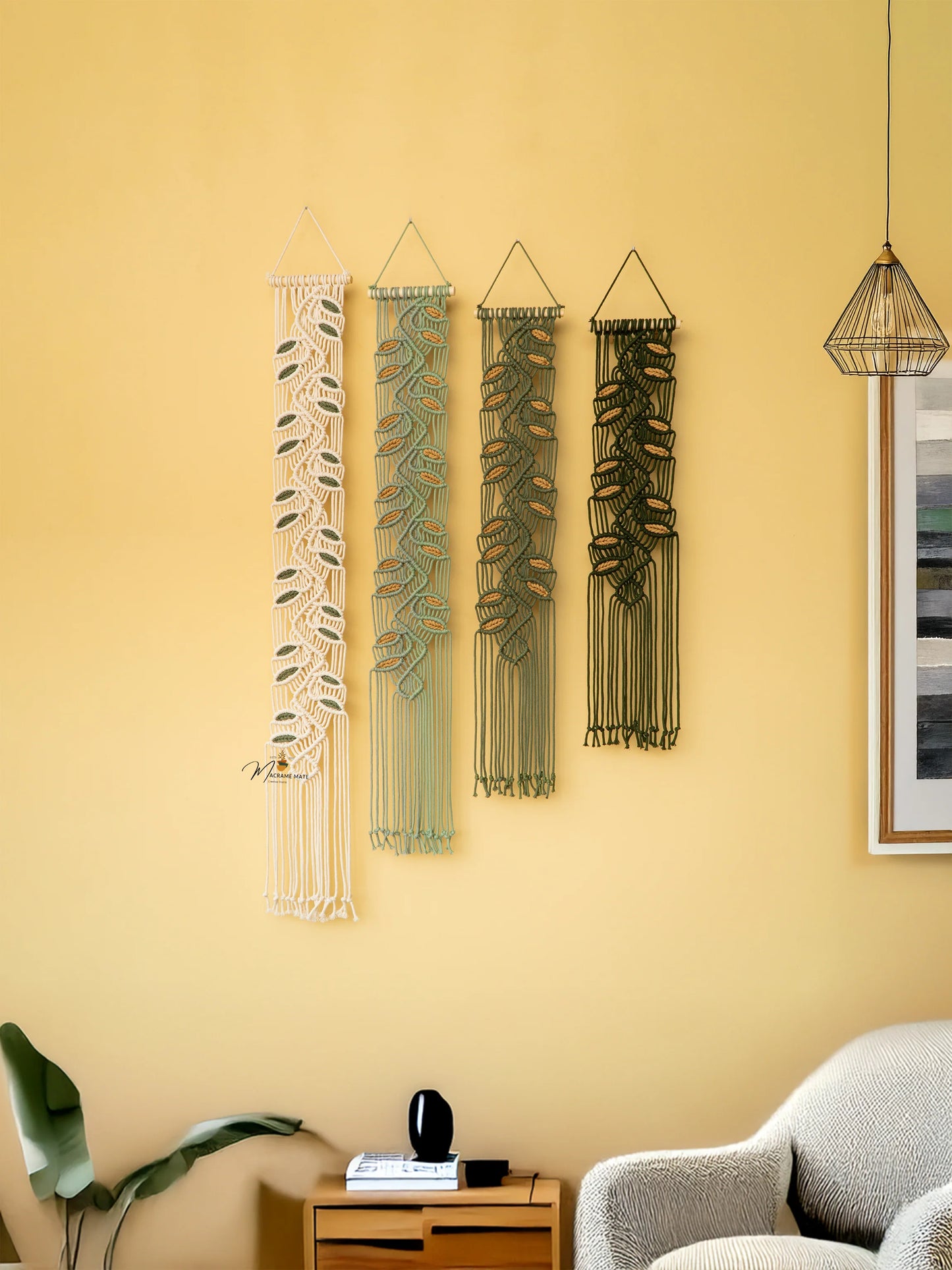 Green Macrame Wall Art