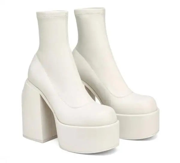 Rubber High Heel boots