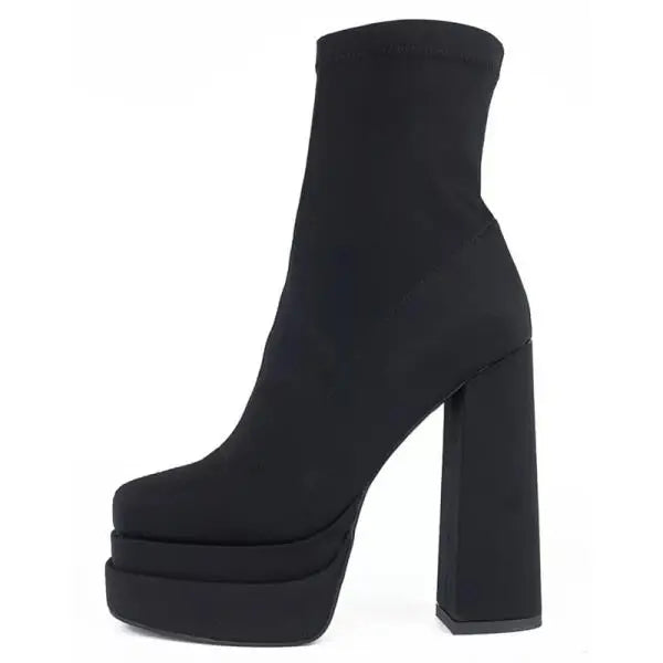 Rubber High Heel boots