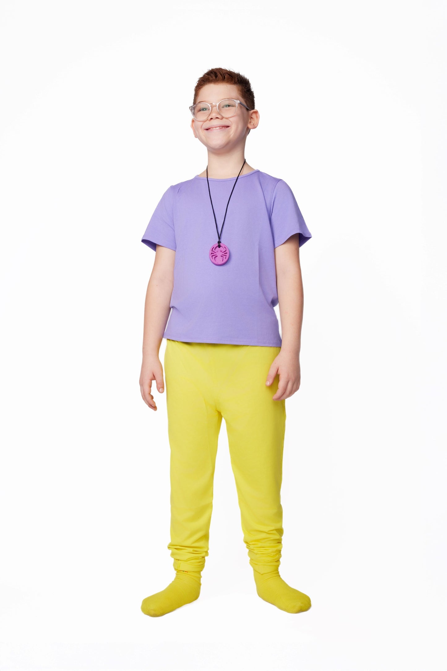 The Everday Sensory Friendly Peri Tee w Chewy Necklace-- *actual chewy necklace design may vary, but color will match tee*