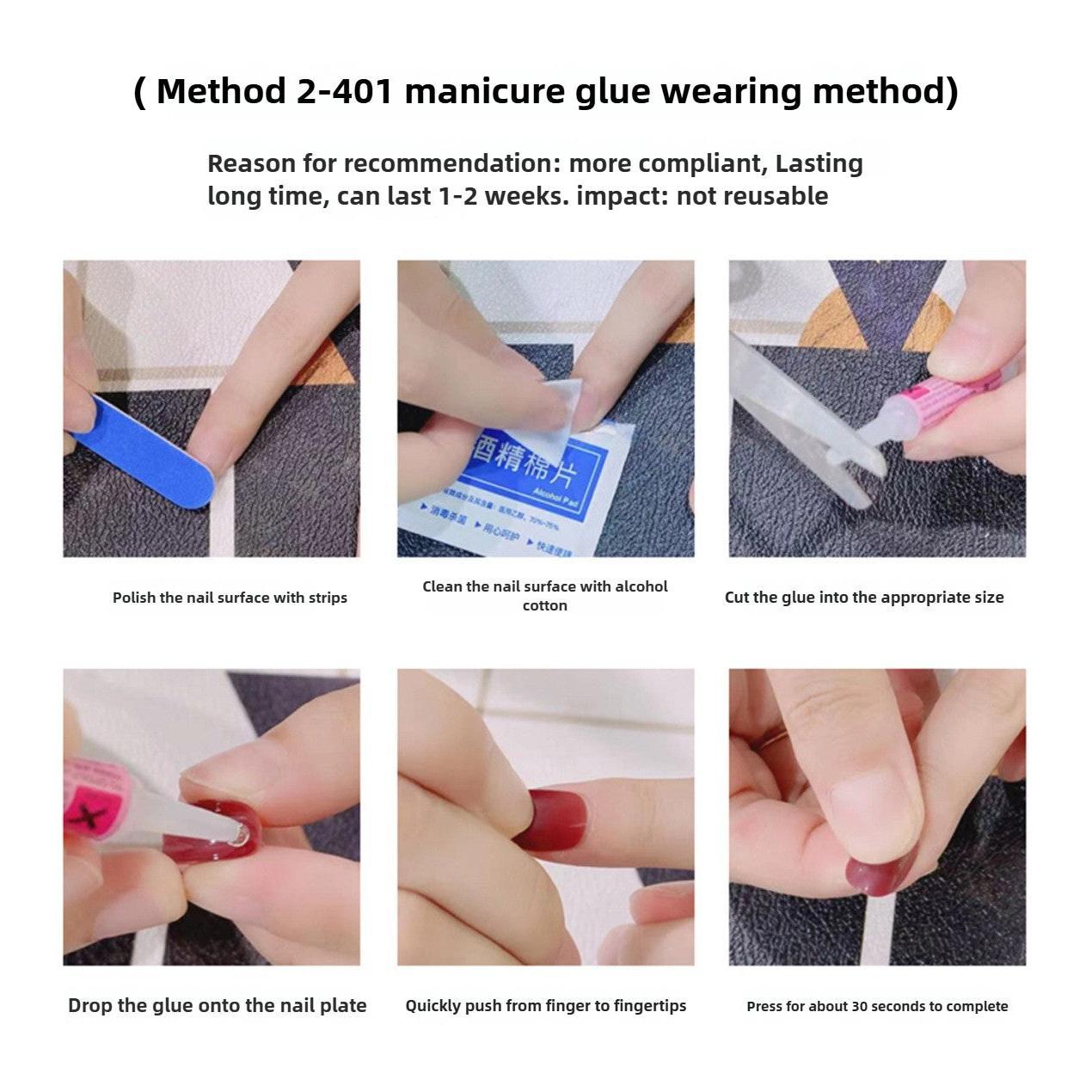 1044- Handmade press on nails