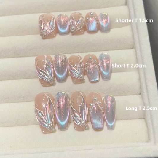 0989- Handmade press on nails