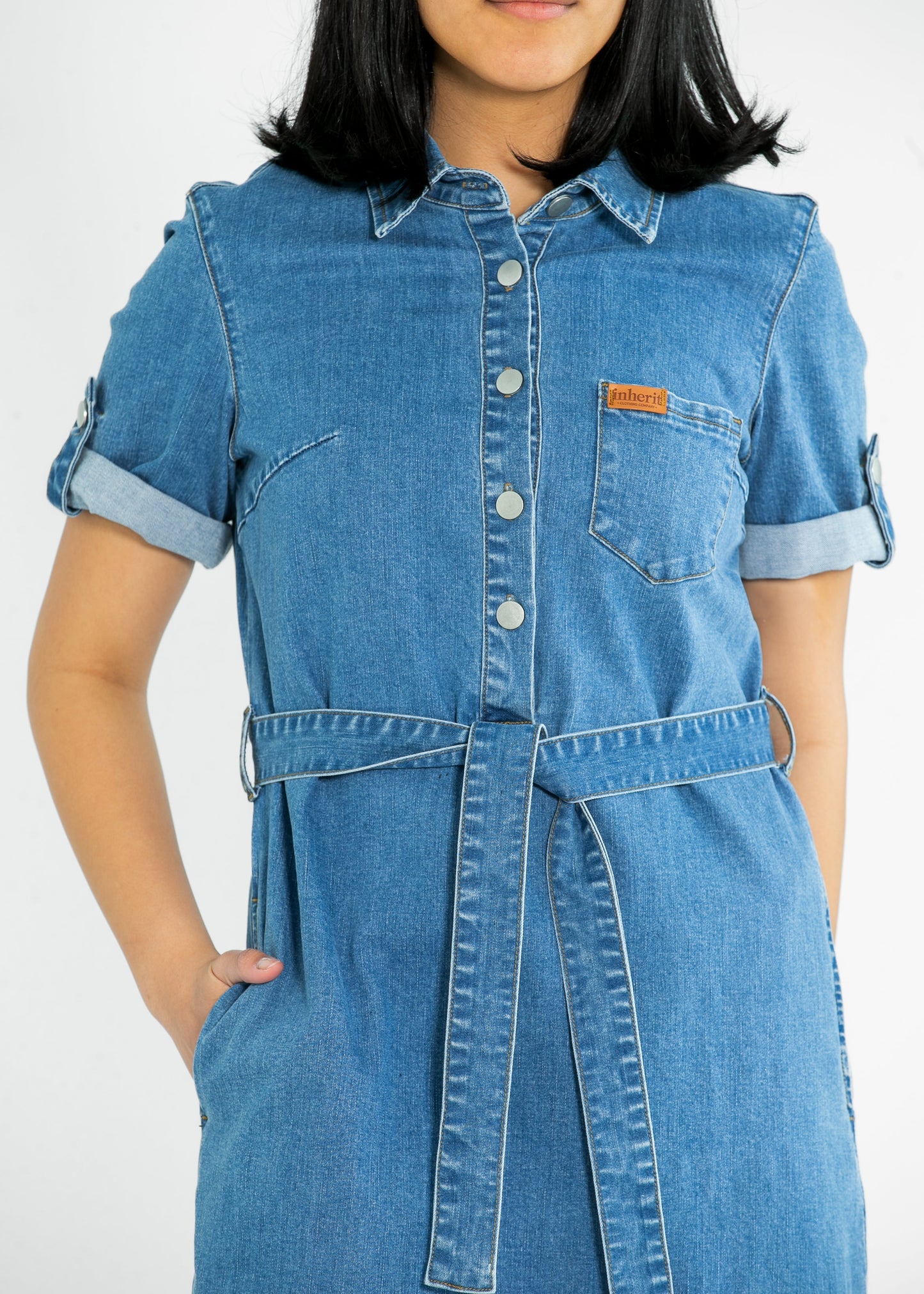 Denim Midi Dress