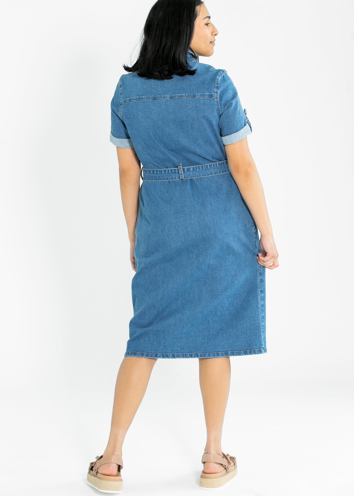 Denim Midi Dress