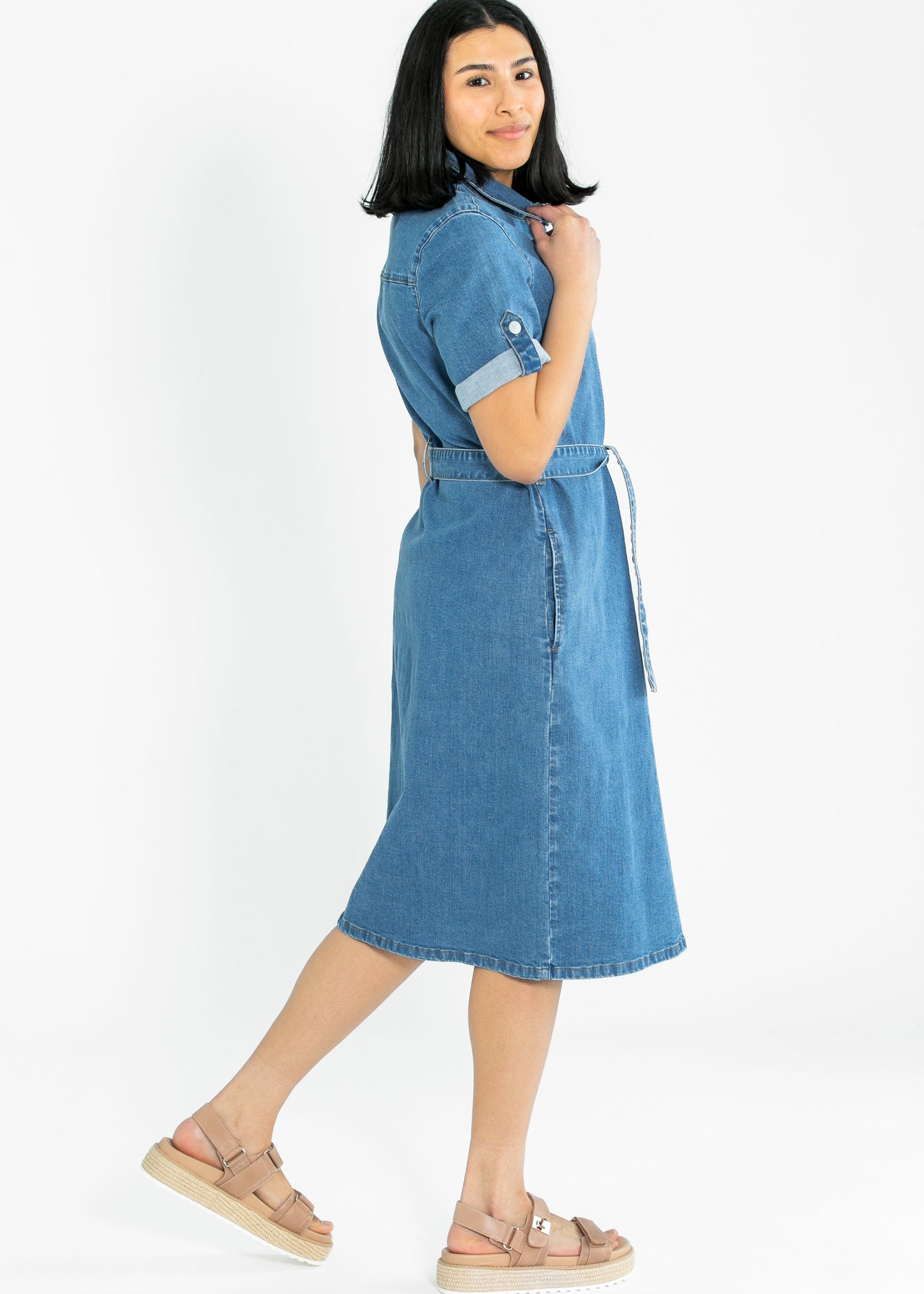 Denim Midi Dress