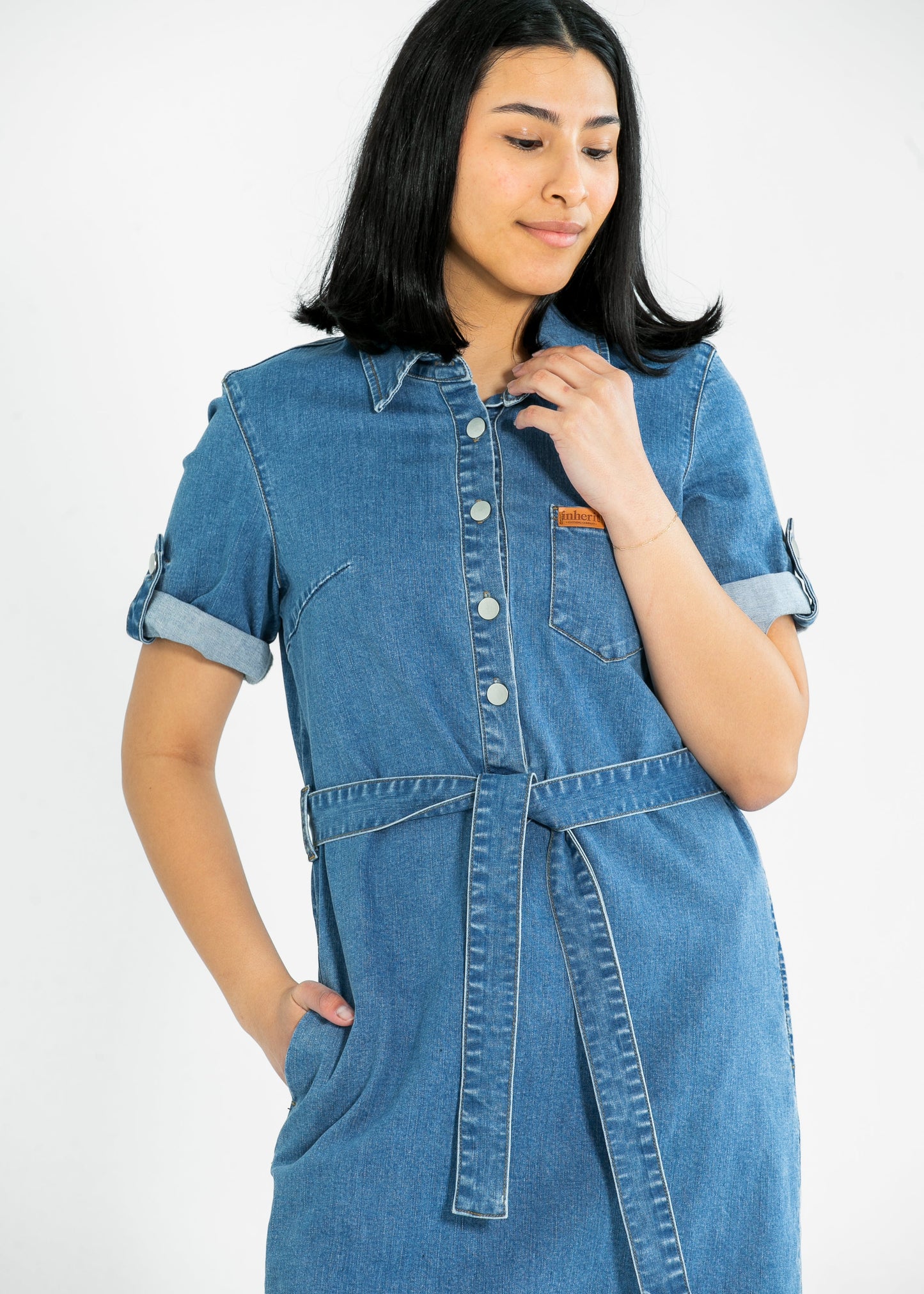 Denim Midi Dress