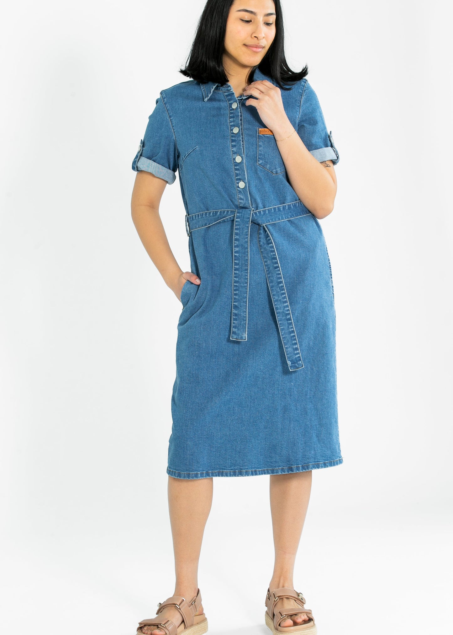 Denim Midi Dress