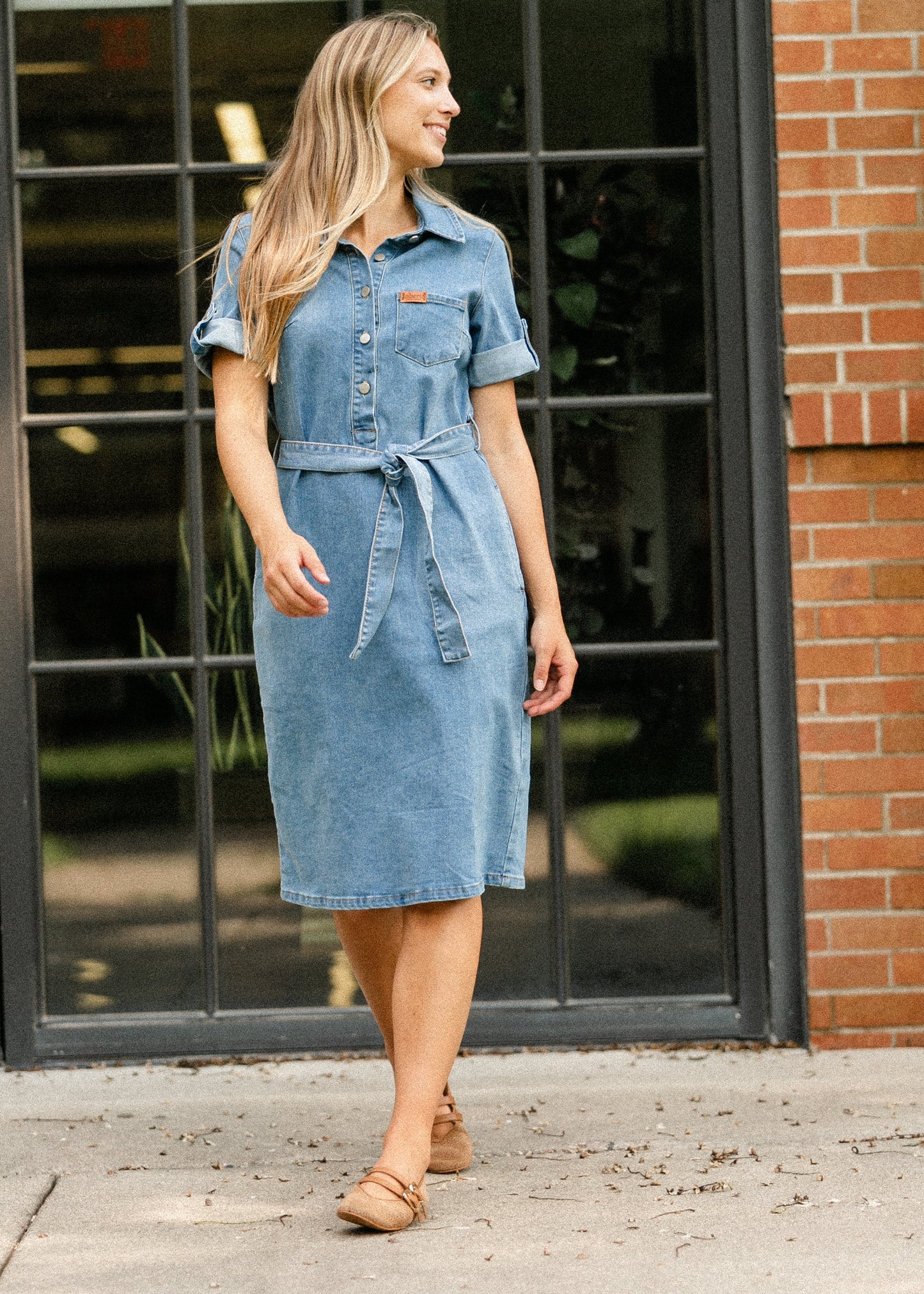 Denim Midi Dress