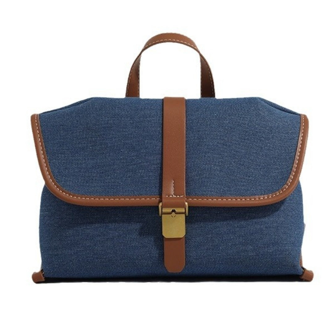 Denim messenger bag