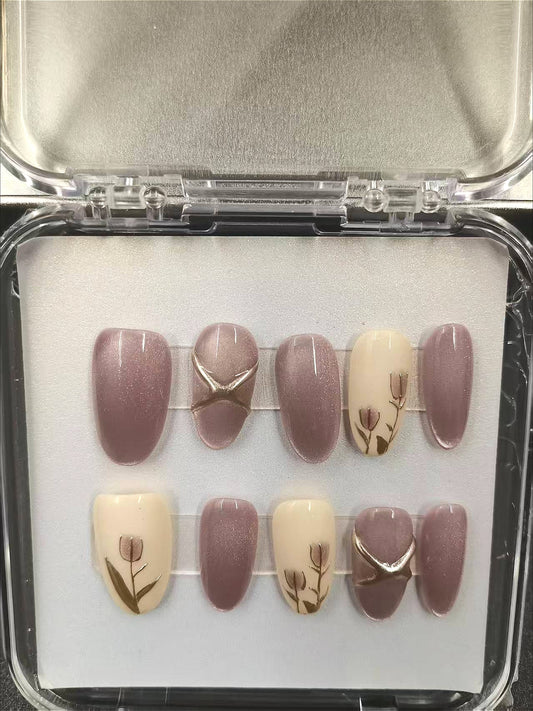 1039- Handmade press on nails