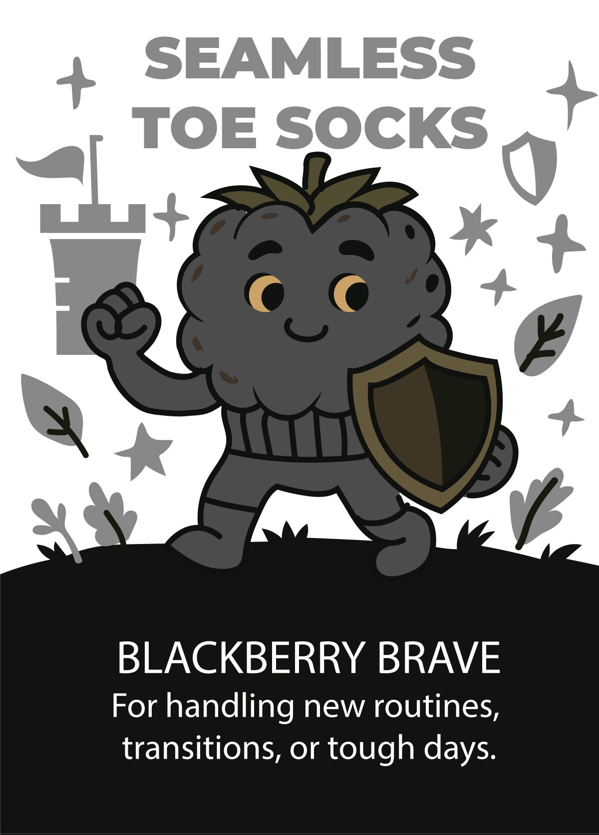 SmoothToe™ Ankle Fruit Feelings Collection –Seamless Toe Sensory-Friendly Socks *Single Pair / Build Your Bundle