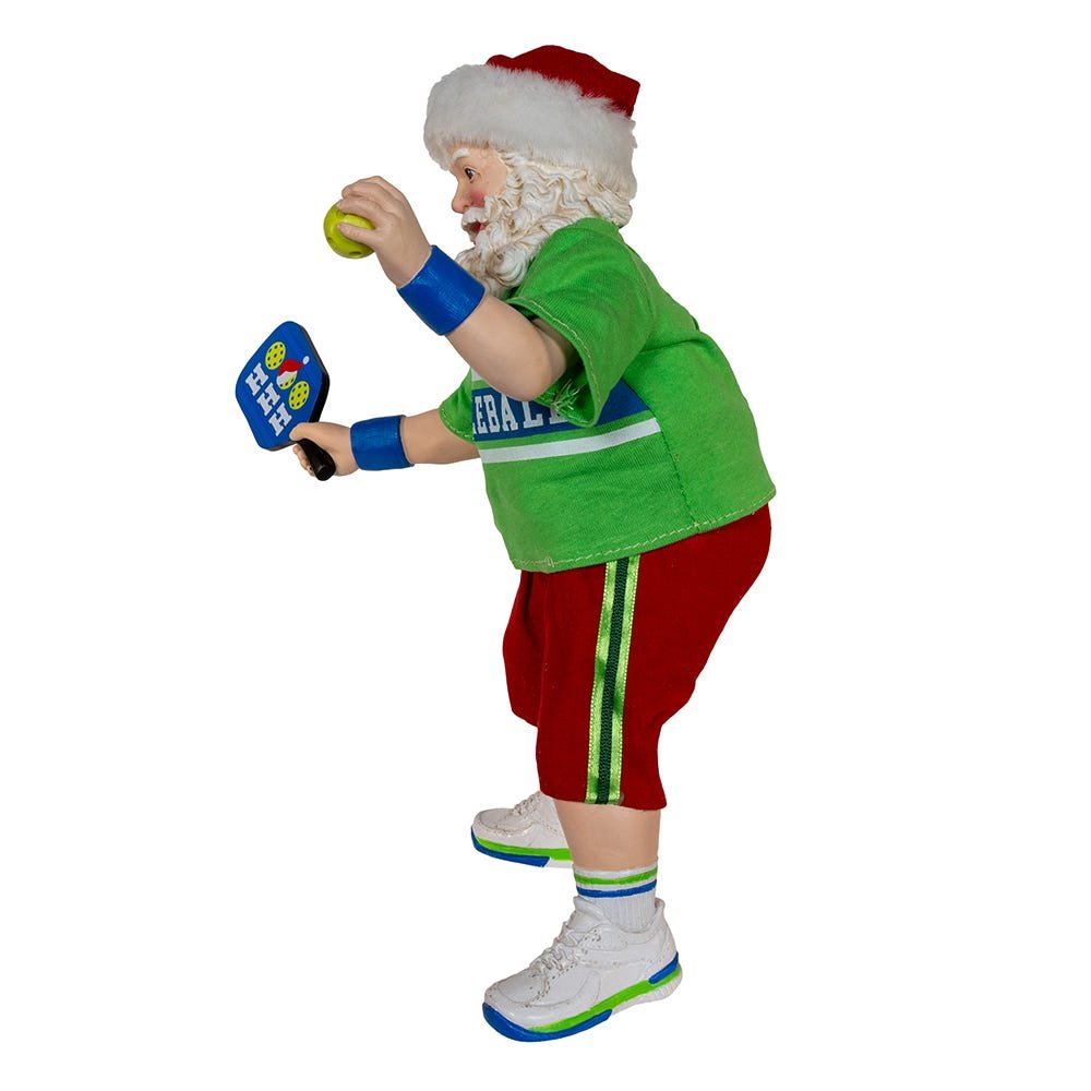 Santa Playing Pickleball Kurt Adler 10-Inch