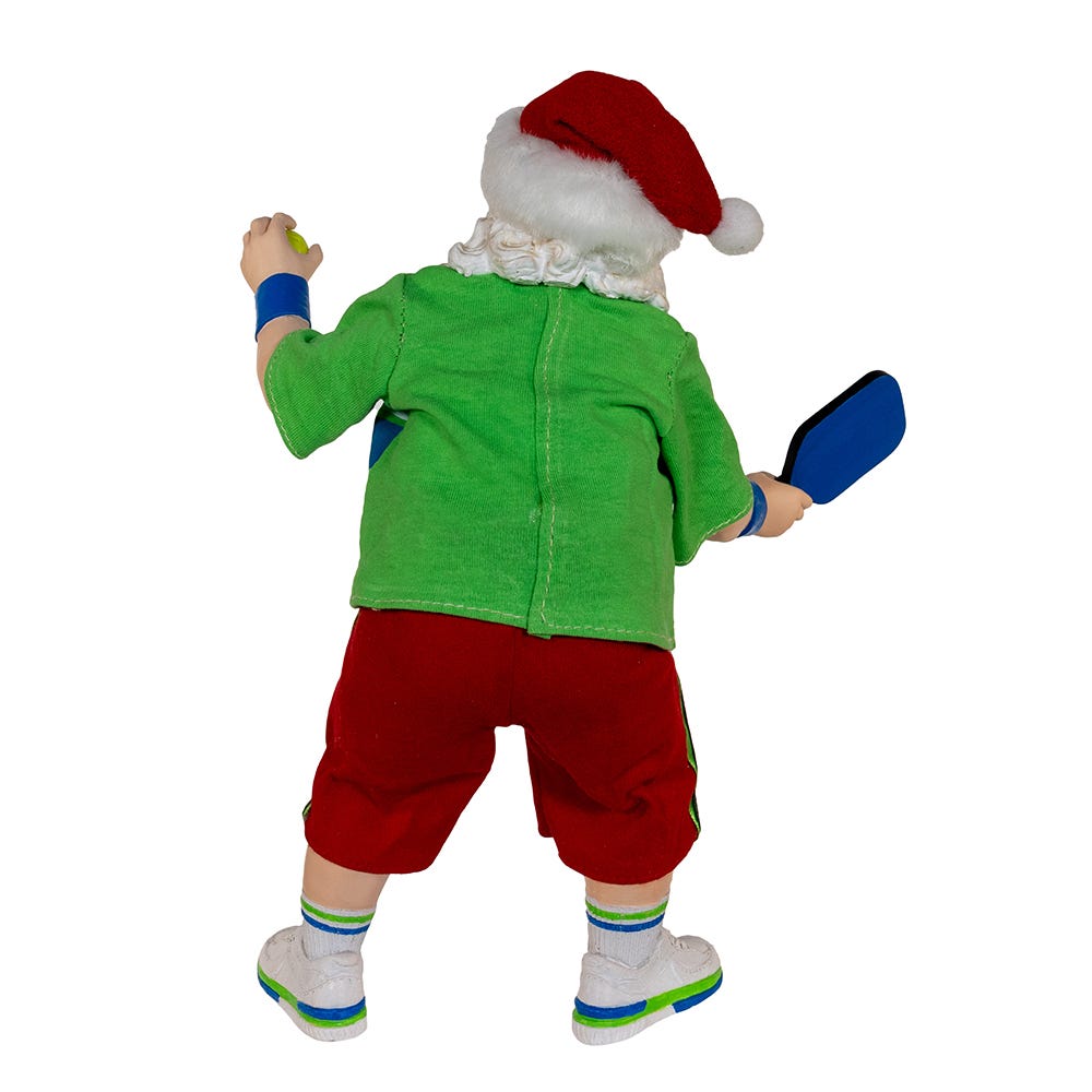 Santa Playing Pickleball Kurt Adler 10-Inch