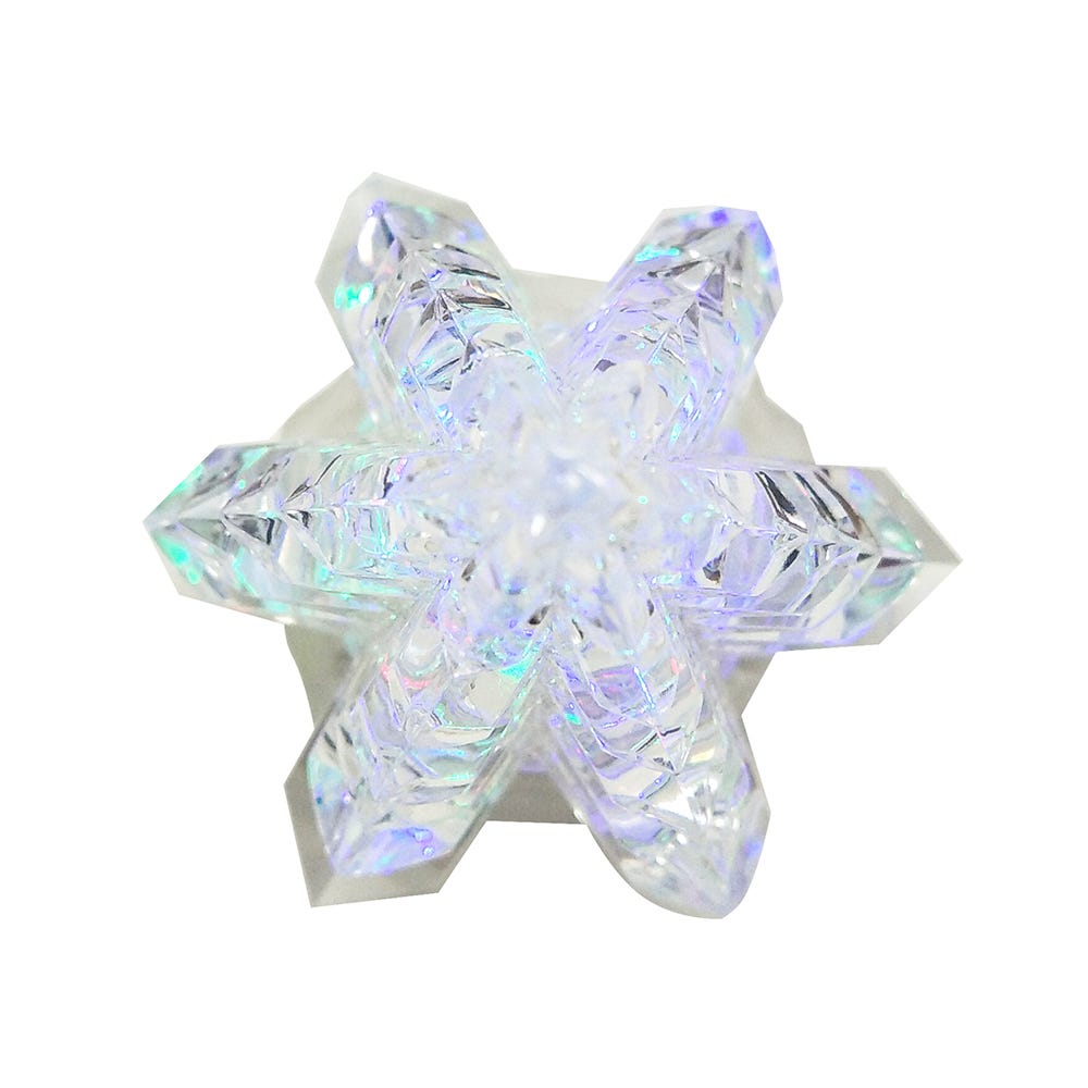 Kurt Adler 10.25-Inch LED Clear Tree Table Piece with Motion