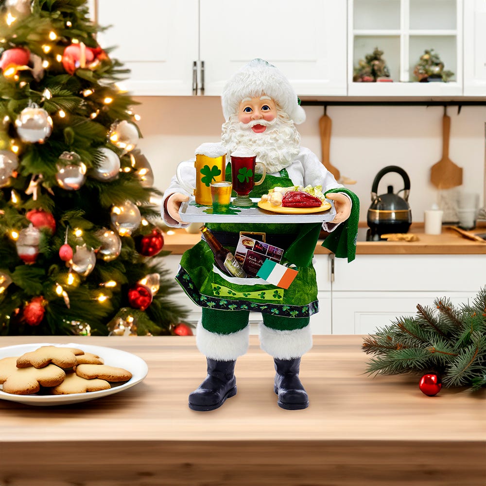 Fabriché Musical Irish Chef Santa