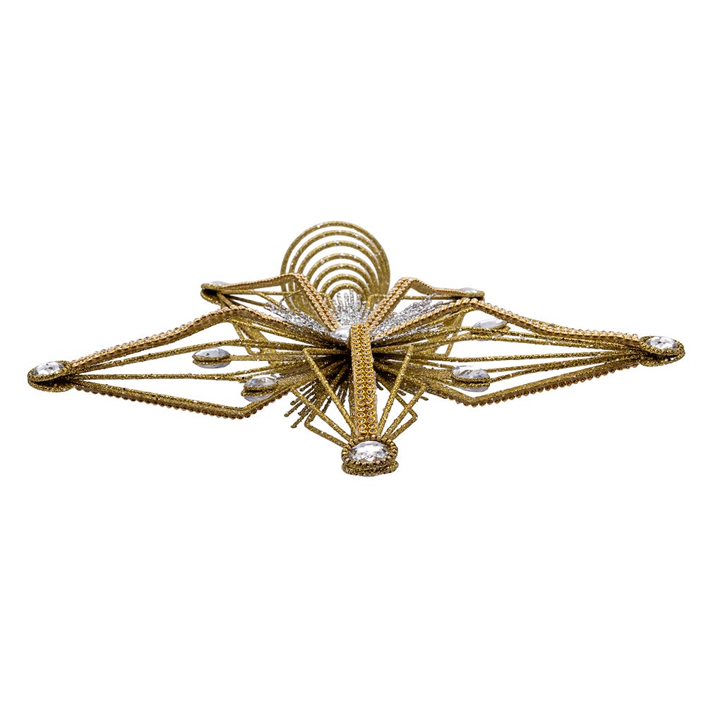 Kurt Adler 12.5-Inch Gold and Silver Star Tree Topper