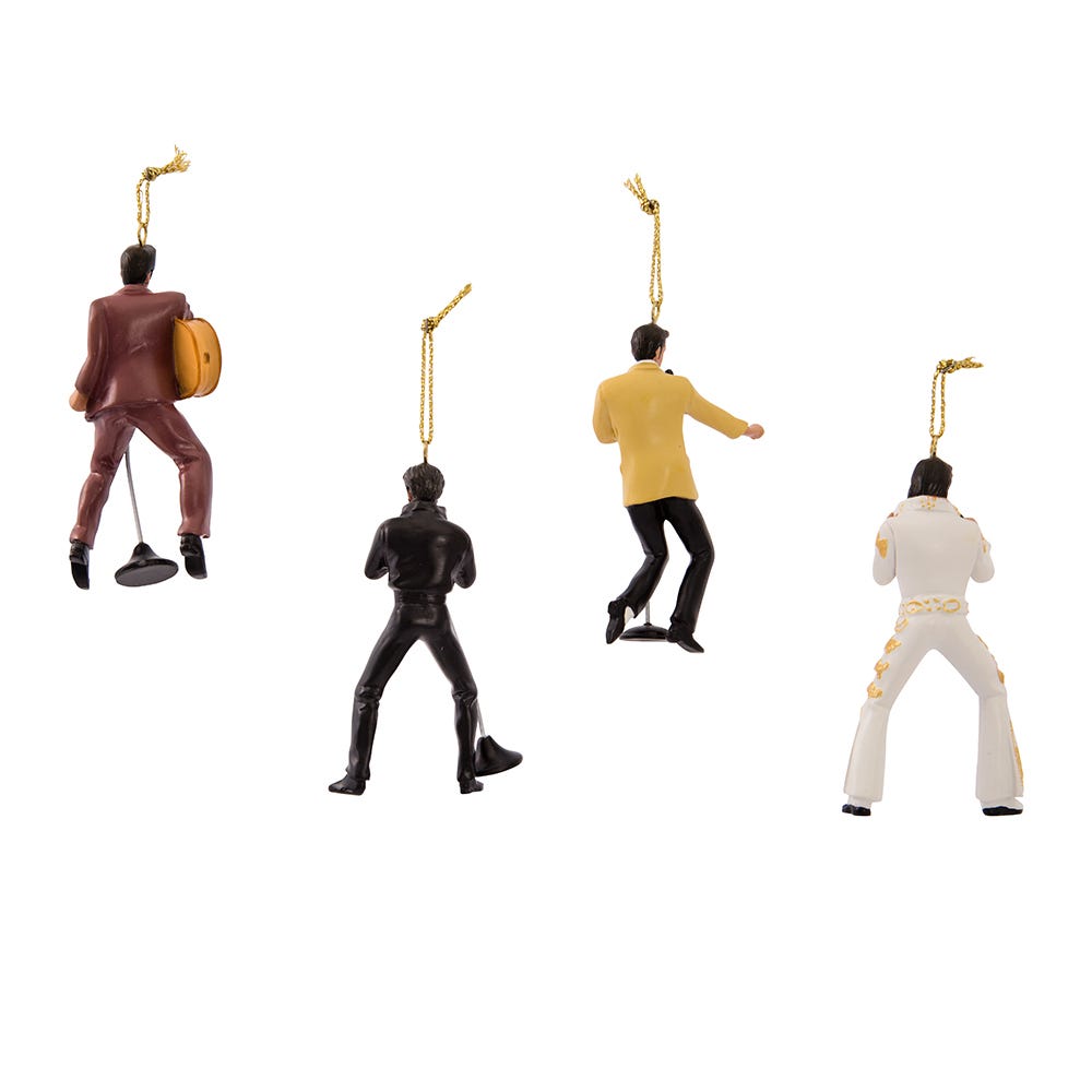 Kurt Adler 2.5-Inch Resin Elvis Presley 4-Piece Set