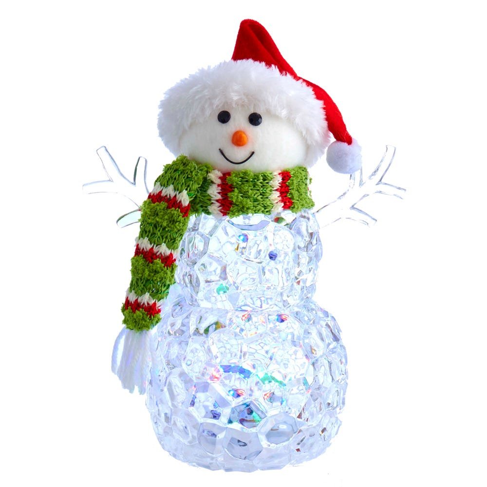 Kurt Adler 9.45-Inch Light-Up Snowman Table Piece