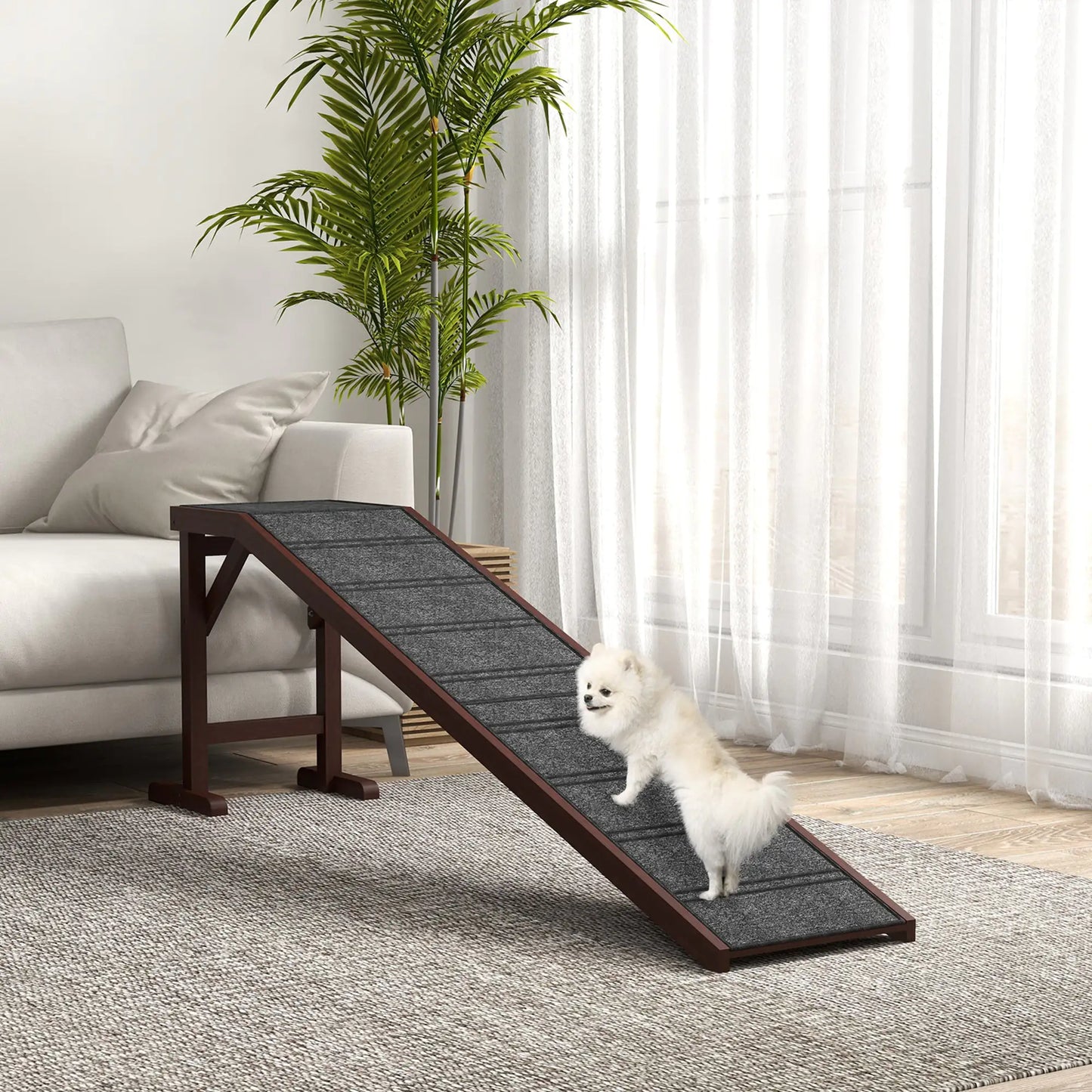 SafeStride Non-Slip Pet Ramp with Platform