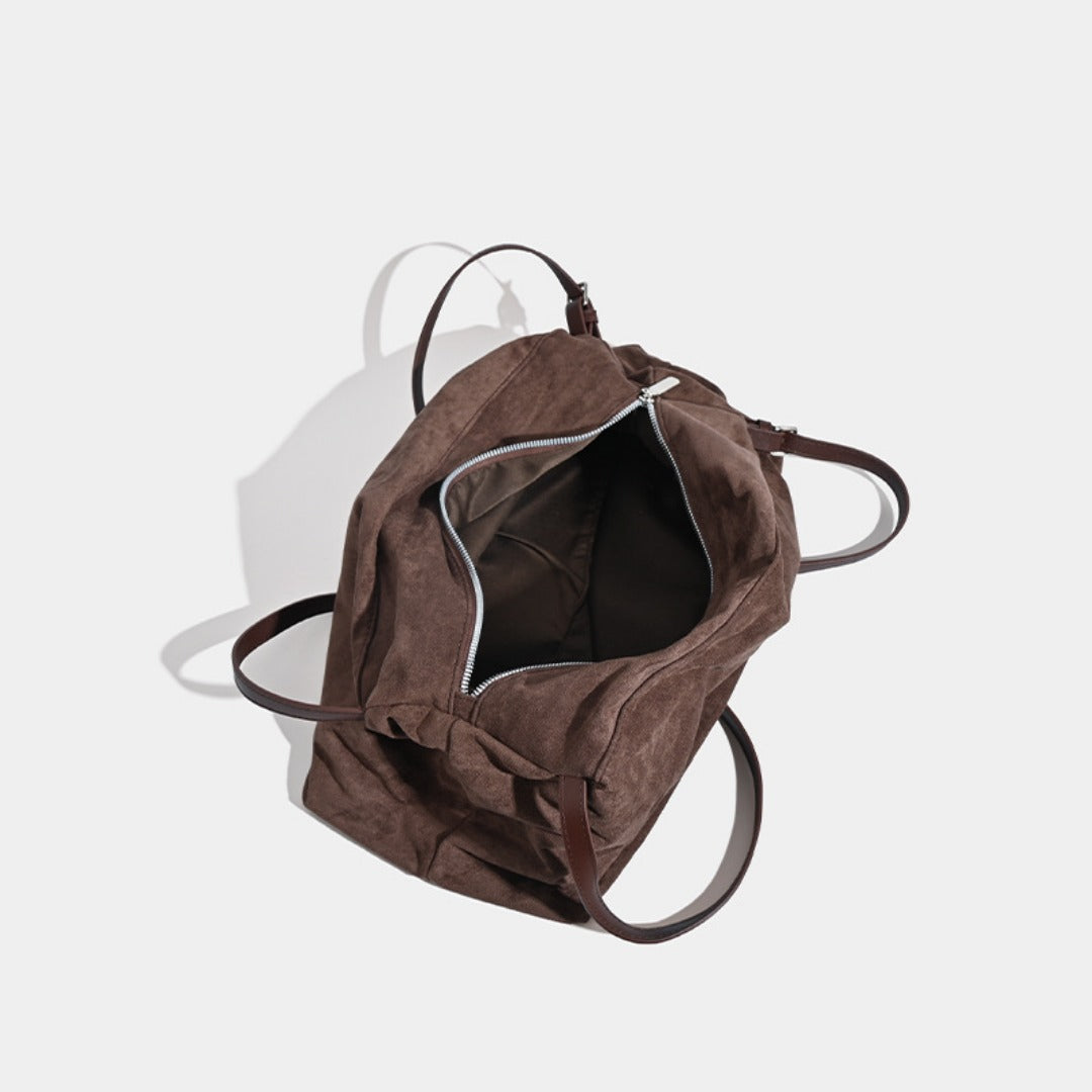 Vintage matte hobo bag, large capacity pillow bag, commuter versatile shoulder crossbody bag