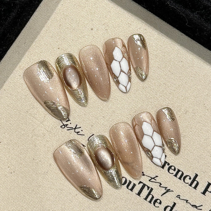 1023- Handmade press on nails