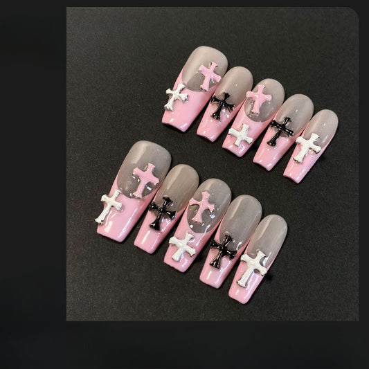 0947- Handmade press on nails