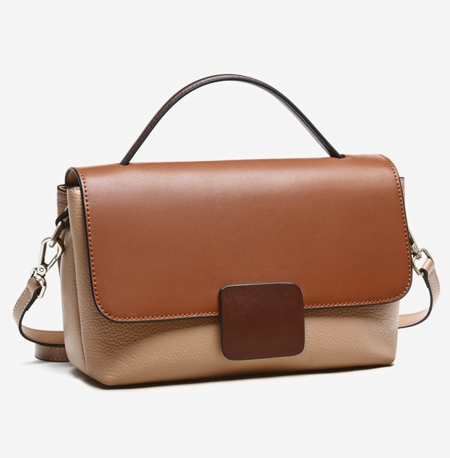 Genuine leather crossbody bag