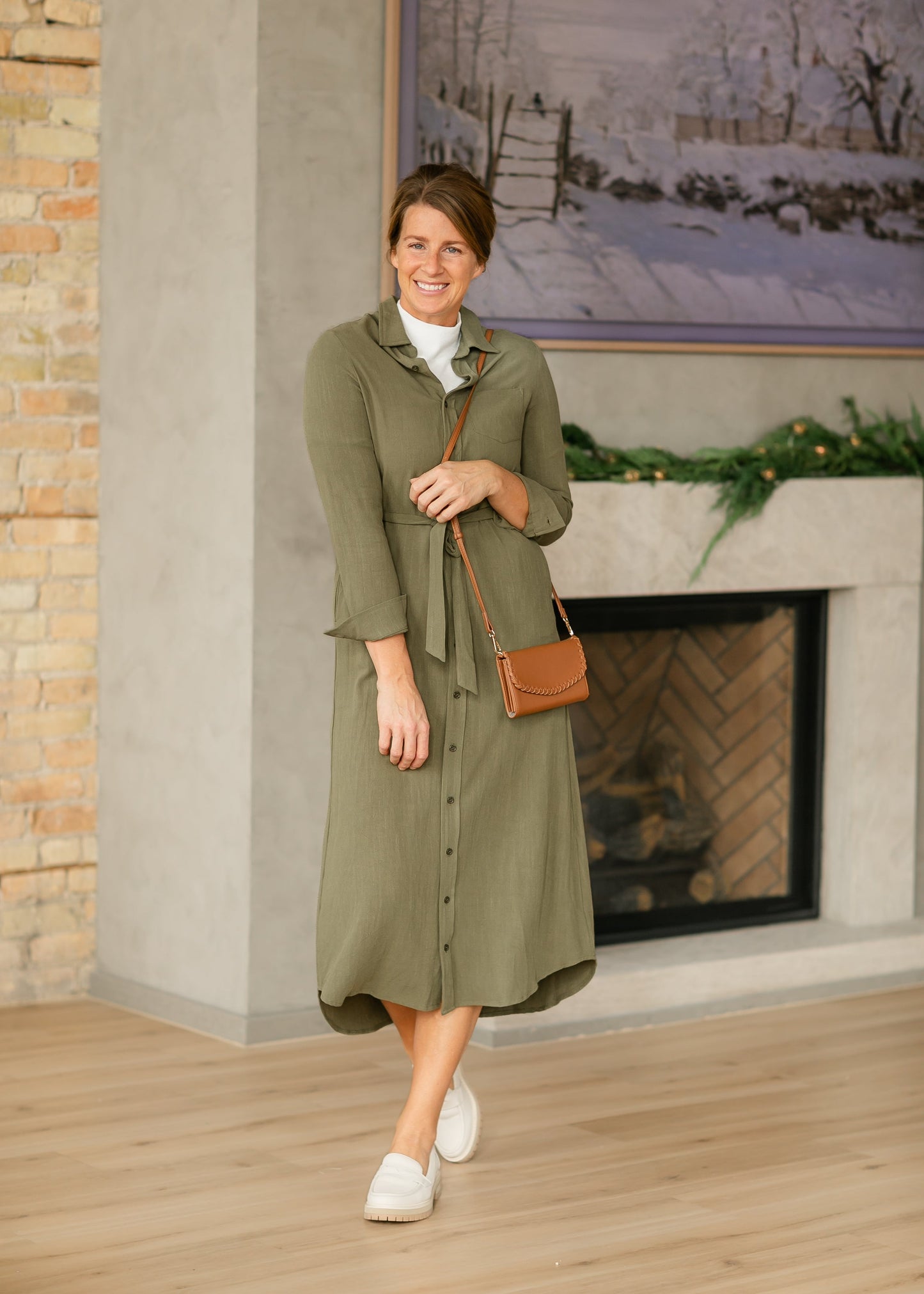 Essential Linen Shirt Dress