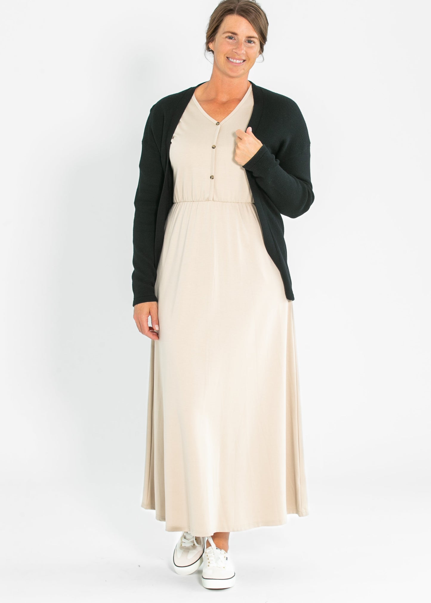 Essential Waffle Knit Cardigan