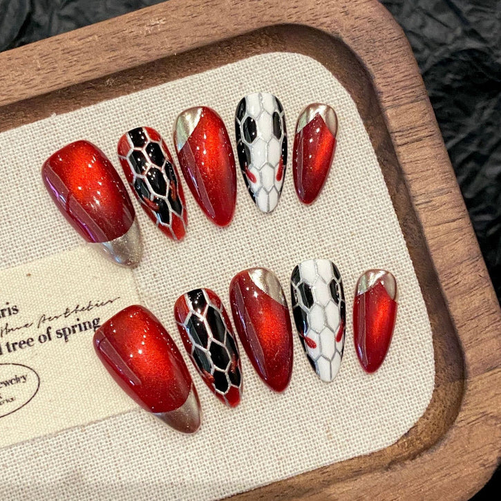 0937- Handmade press on nails