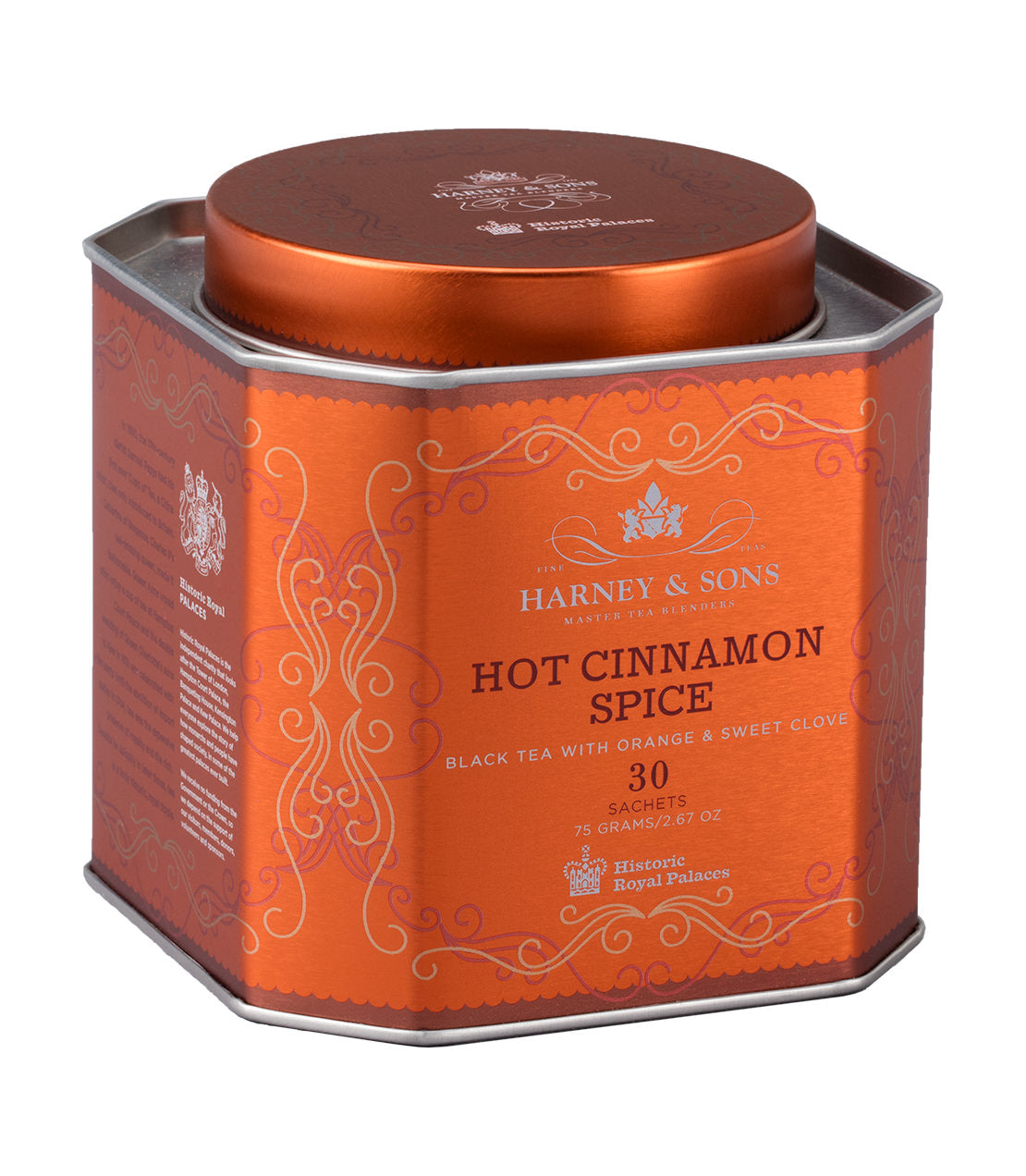 Seasonal Hot Tea 
Hot Cinnamon Spice, Tin of 30 Sachets