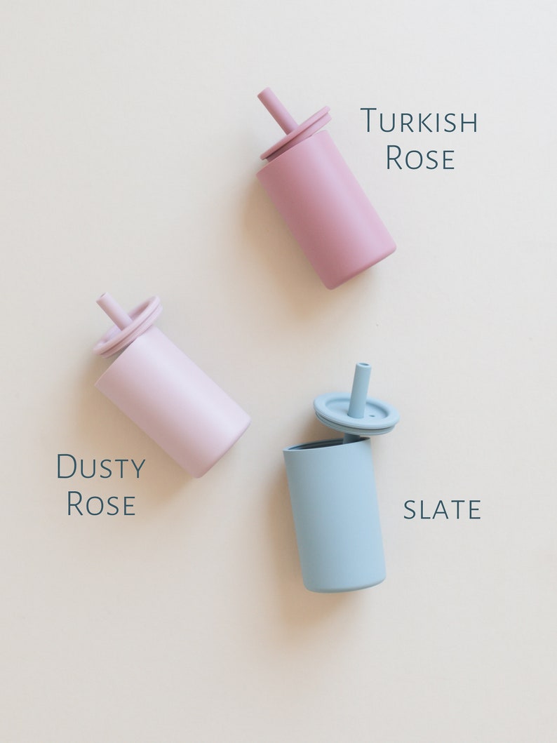 Silicone Straw Cup for Babies & Toddlers - more colors