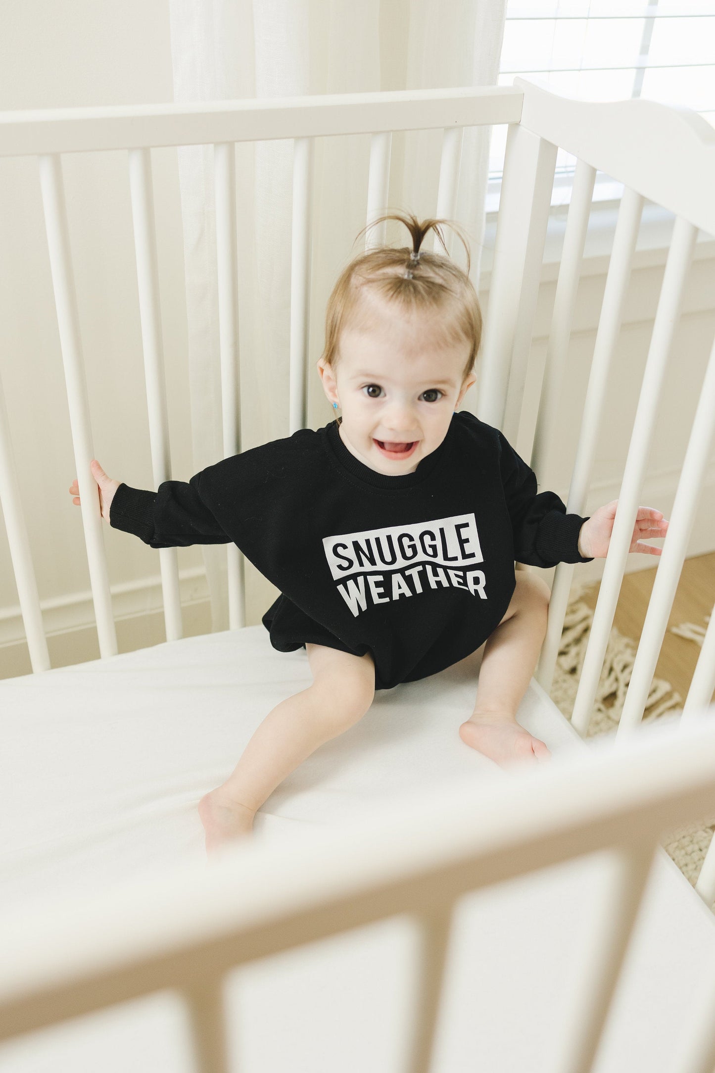 Snuggle Weather Sweatshirt Romper - more colors