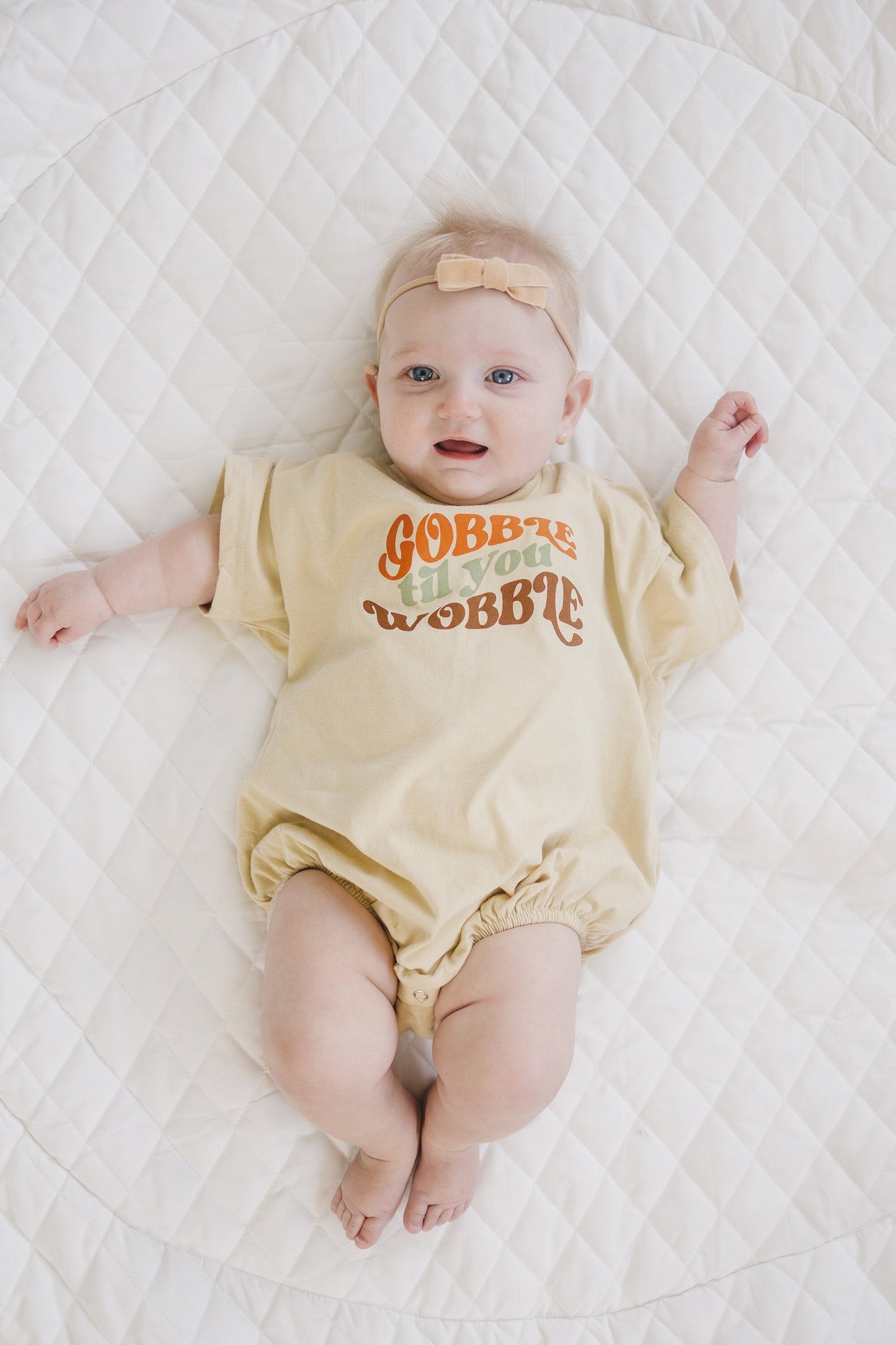 Gobble Til You Wobble T-Shirt Romper