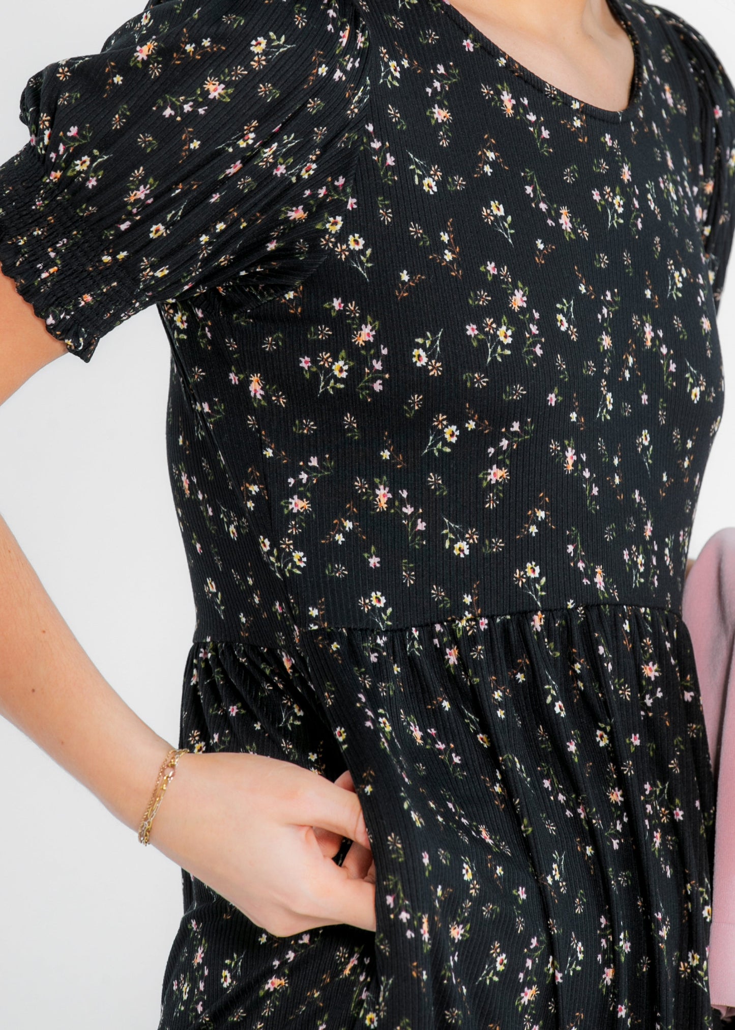 Short Sleeve Midi Dress