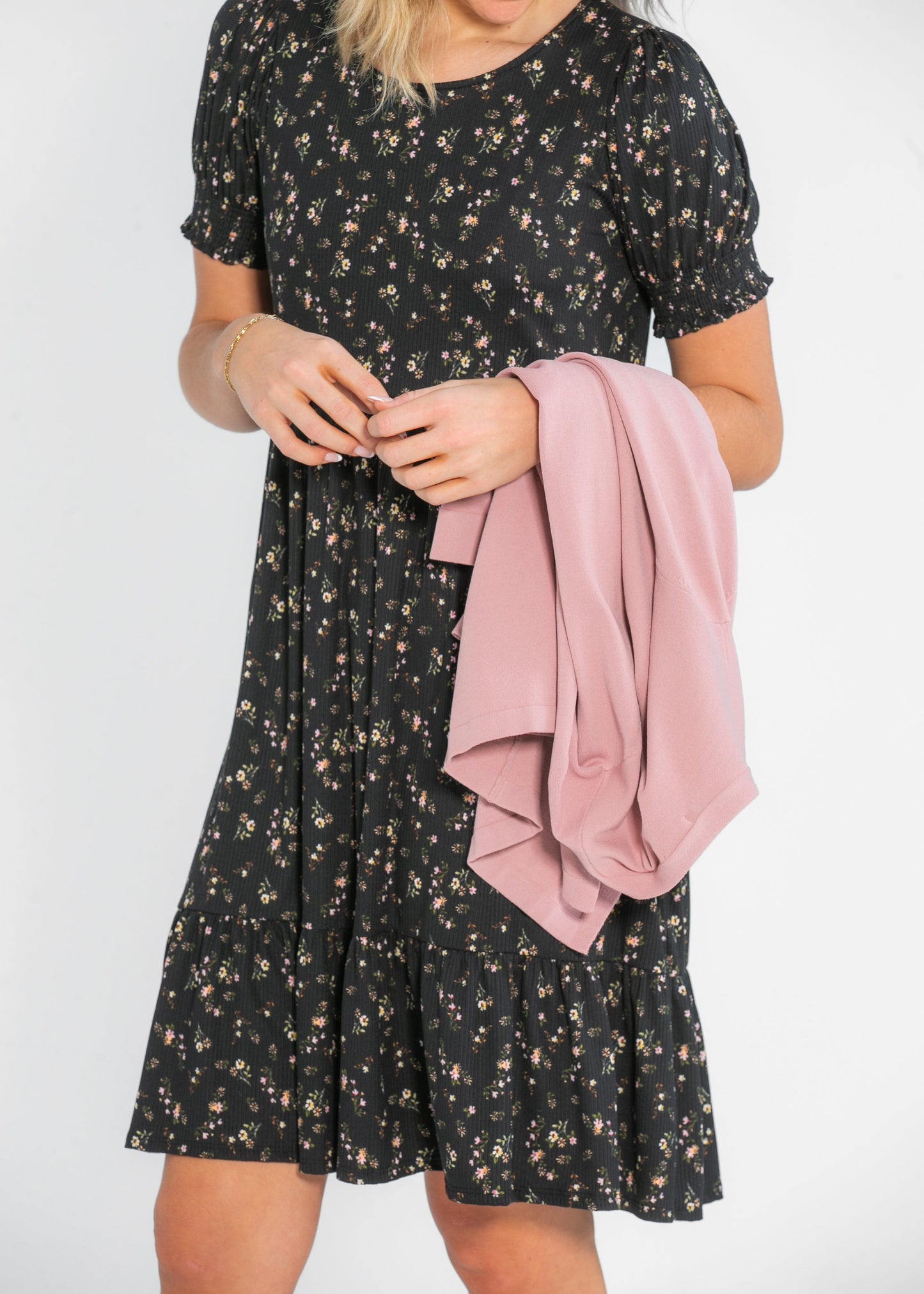 Short Sleeve Midi Dress