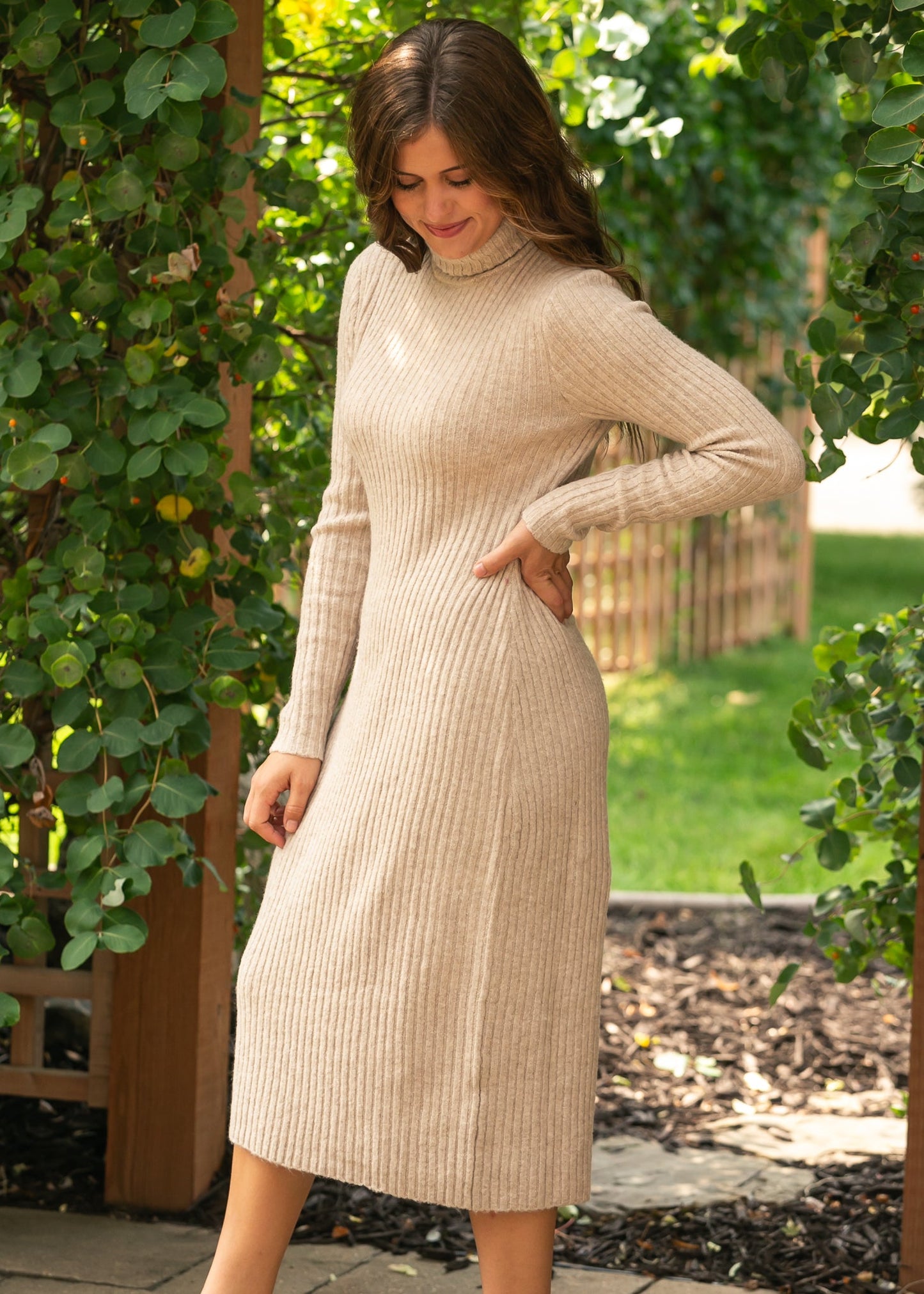 Turtleneck Maxi Dress