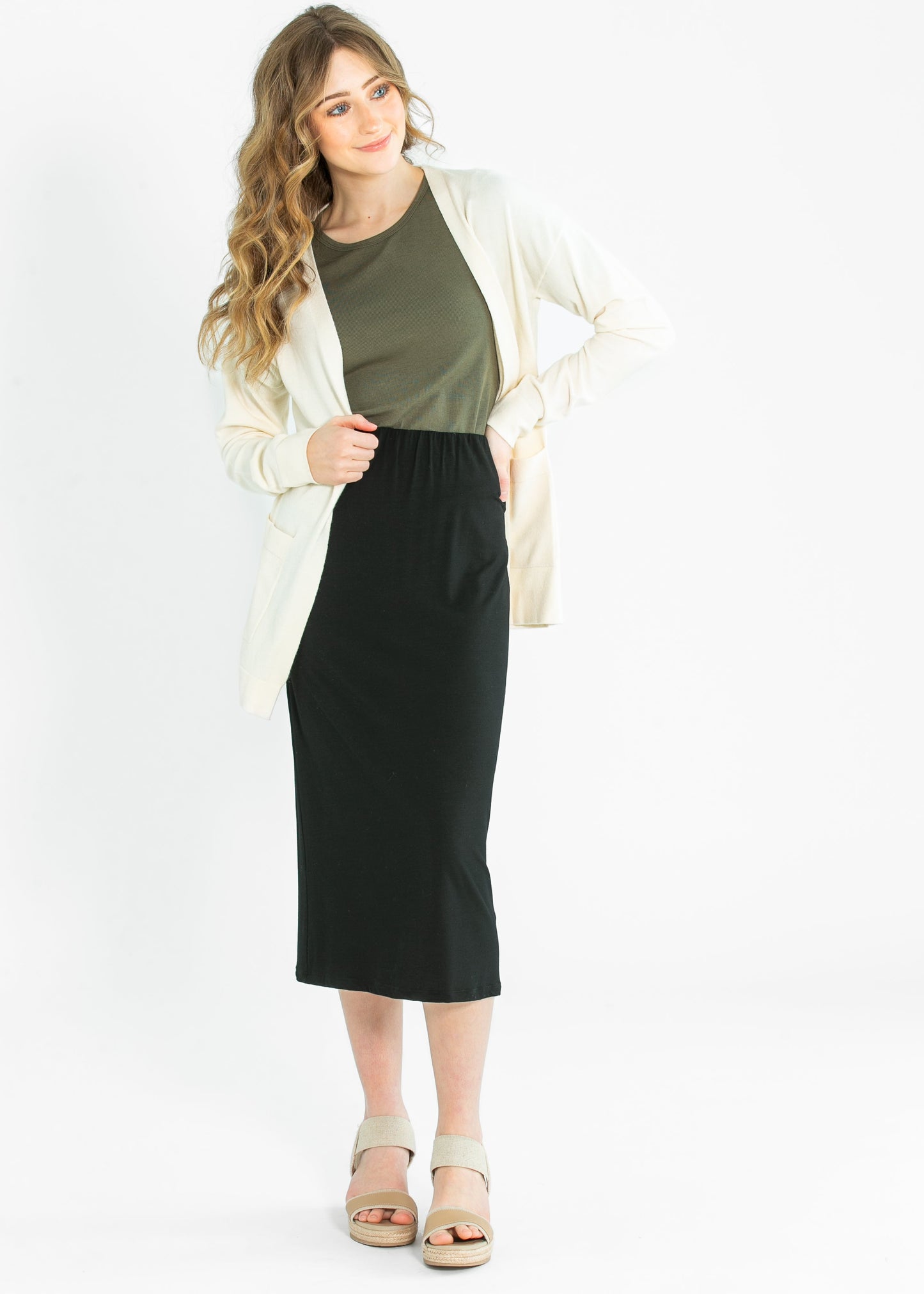Sleek Midi Skirt