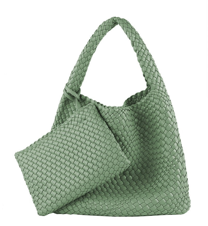 Commuter Bag Large Woven Purse 2 in 1