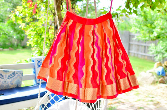 Multishade short skirt